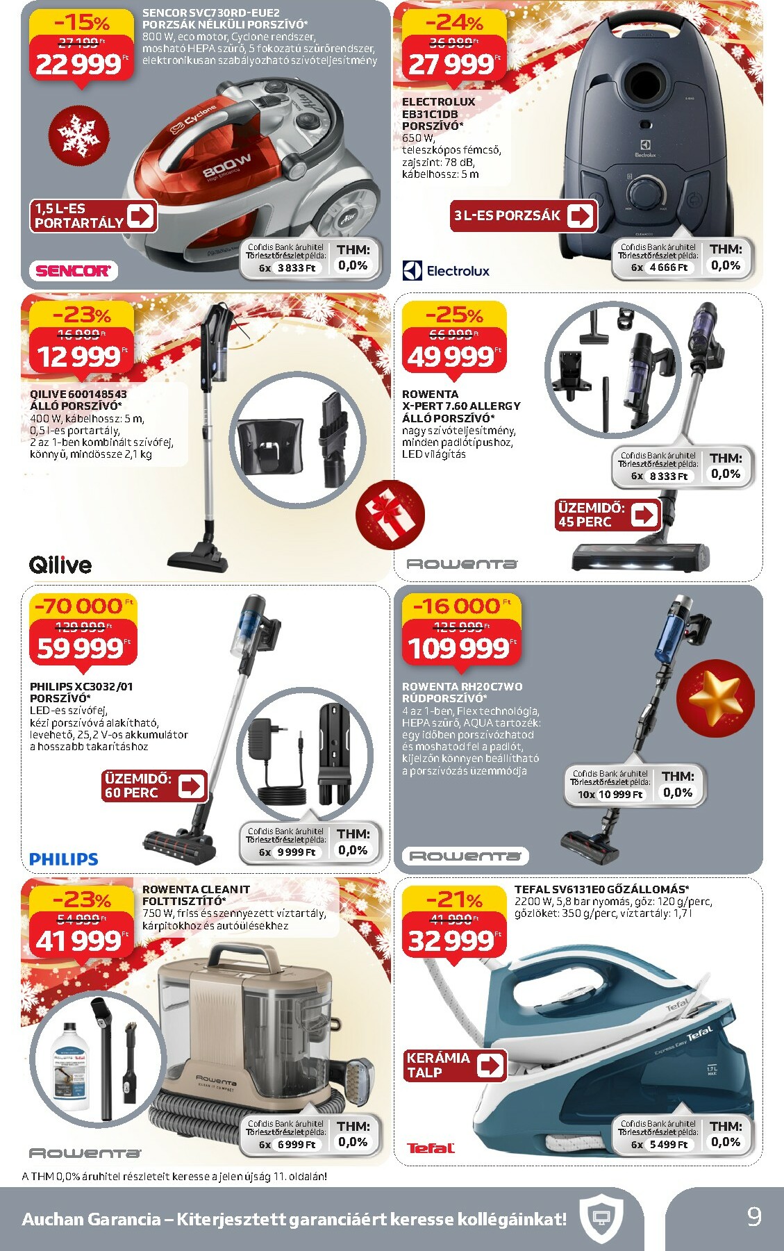 auchan - Auchan Hipermarket - Tamévkezdési ajánlataink akciós újság, érvényes 12.11. - 12.24. - page: 9