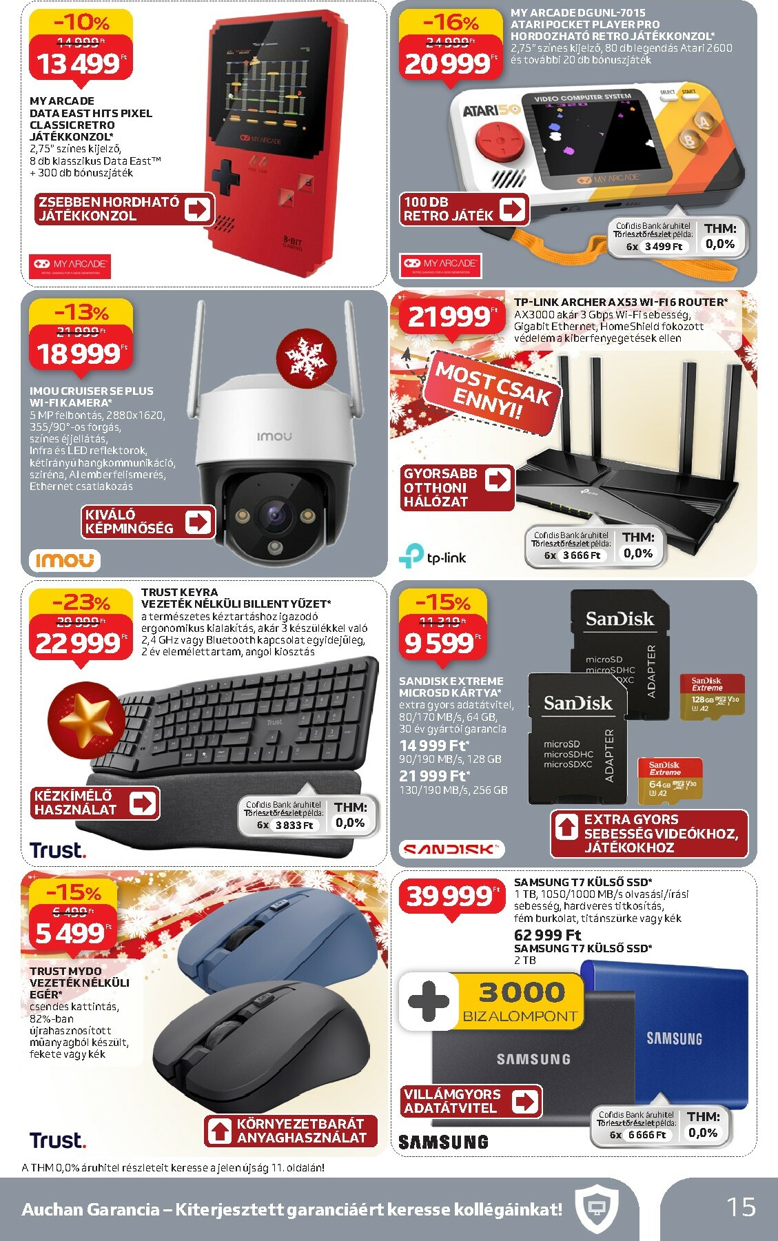 auchan - Auchan Hipermarket - Tamévkezdési ajánlataink akciós újság, érvényes 12.11. - 12.24. - page: 15