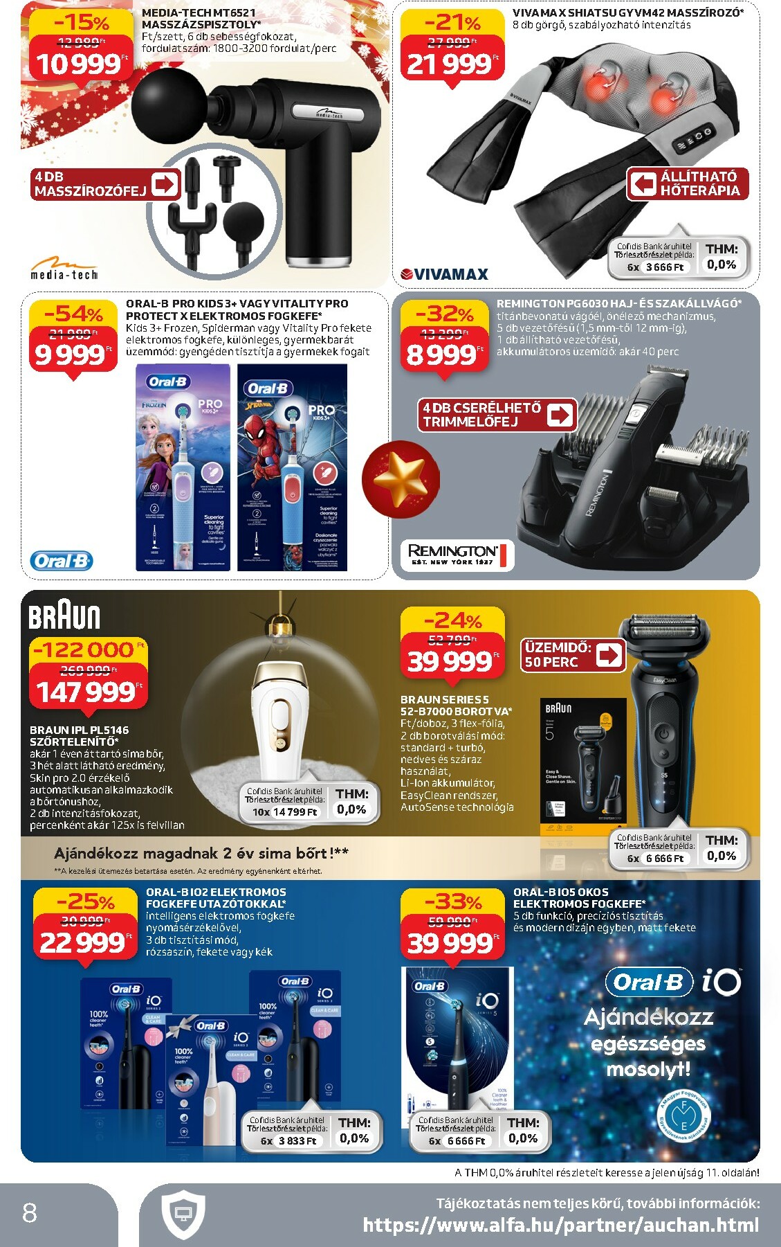 auchan - Auchan Hipermarket - Tamévkezdési ajánlataink akciós újság, érvényes 12.11. - 12.24. - page: 8