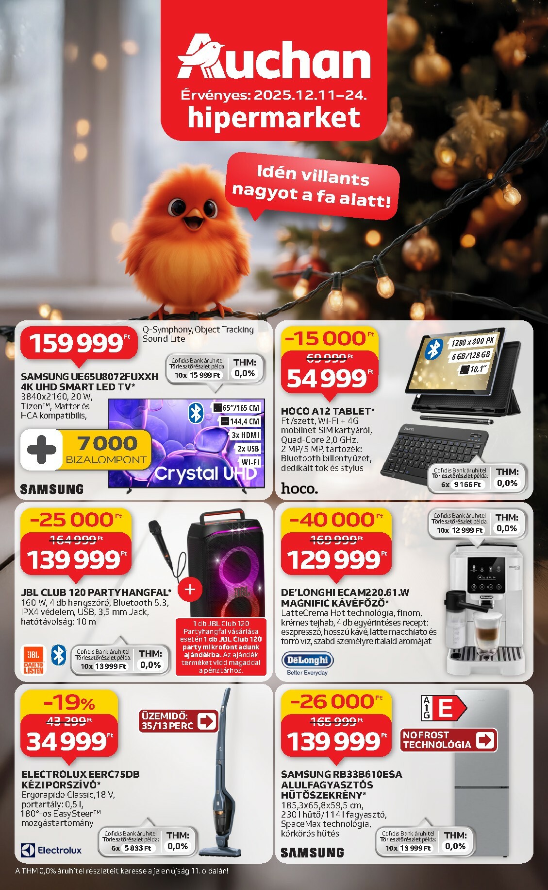 auchan - Auchan Hipermarket - Tamévkezdési ajánlataink akciós újság, érvényes 12.11. - 12.24. - page: 1