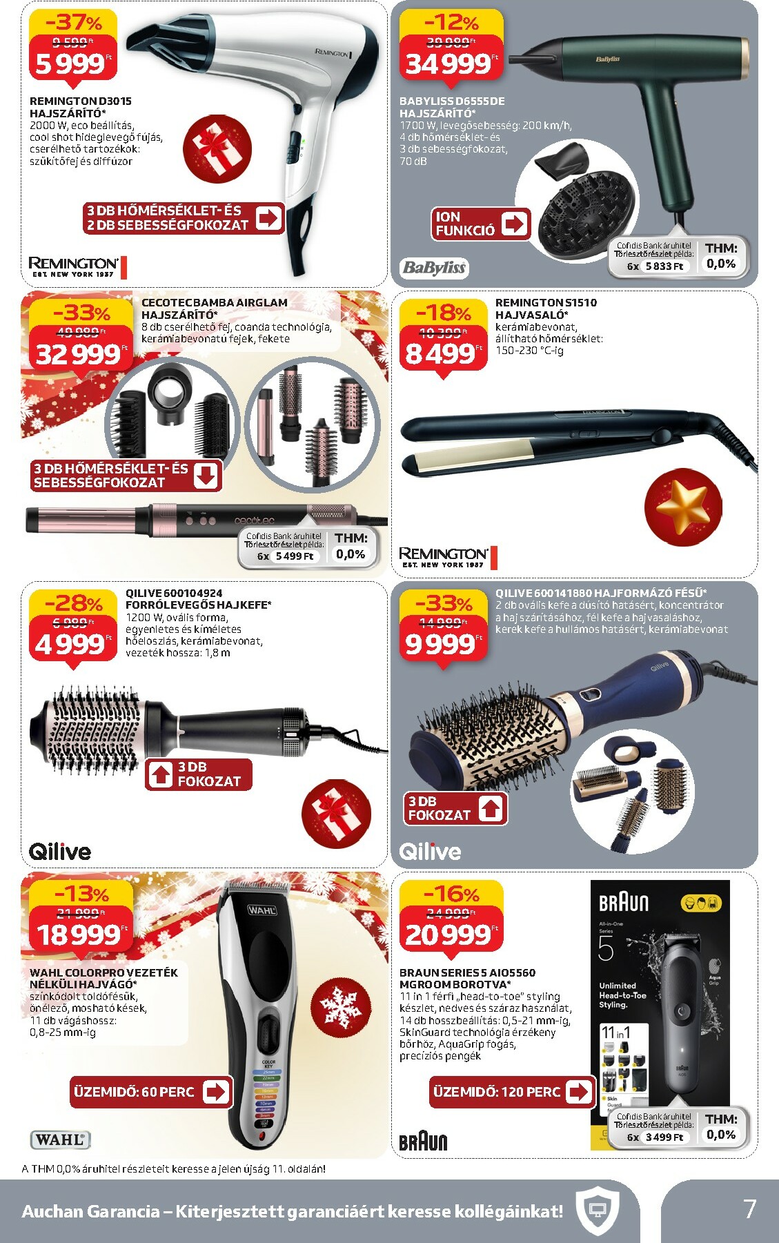 auchan - Auchan Hipermarket - Tamévkezdési ajánlataink akciós újság, érvényes 12.11. - 12.24. - page: 7