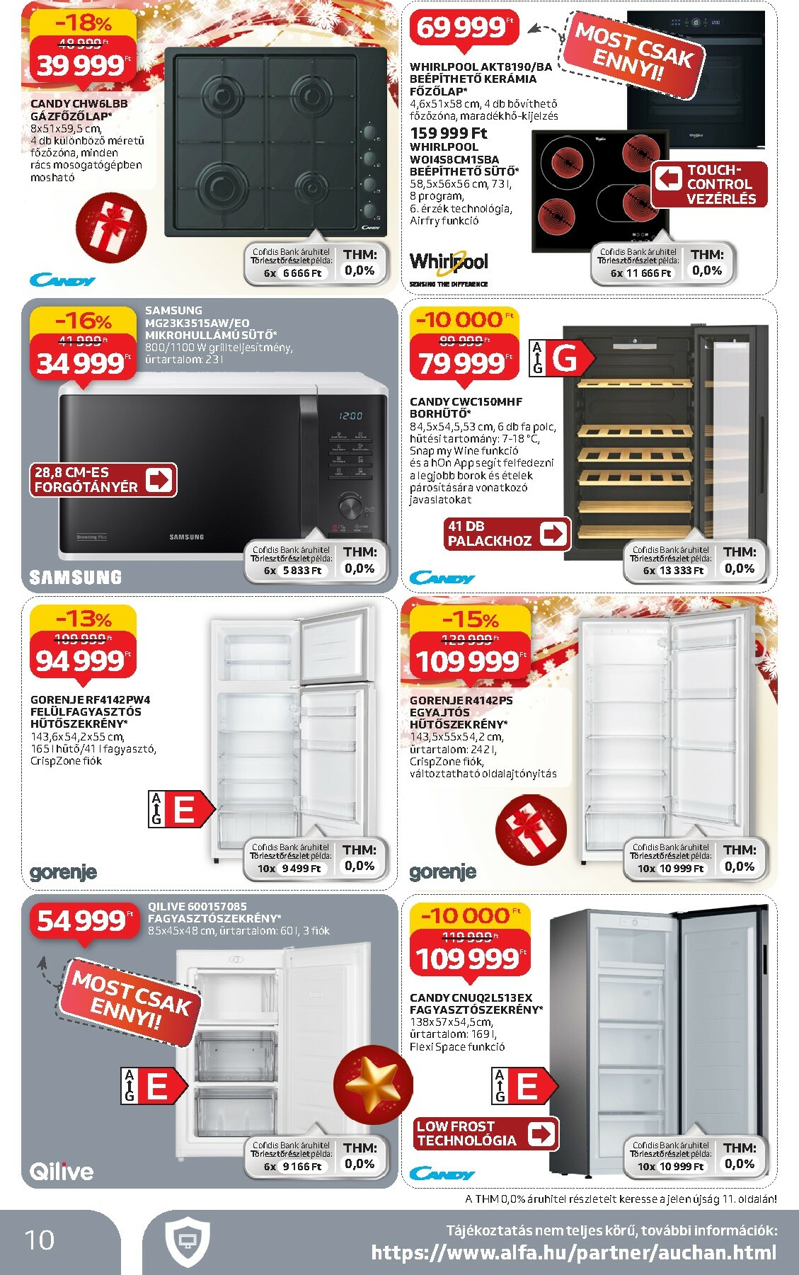 auchan - Auchan Hipermarket - Tamévkezdési ajánlataink akciós újság, érvényes 12.11. - 12.24. - page: 10