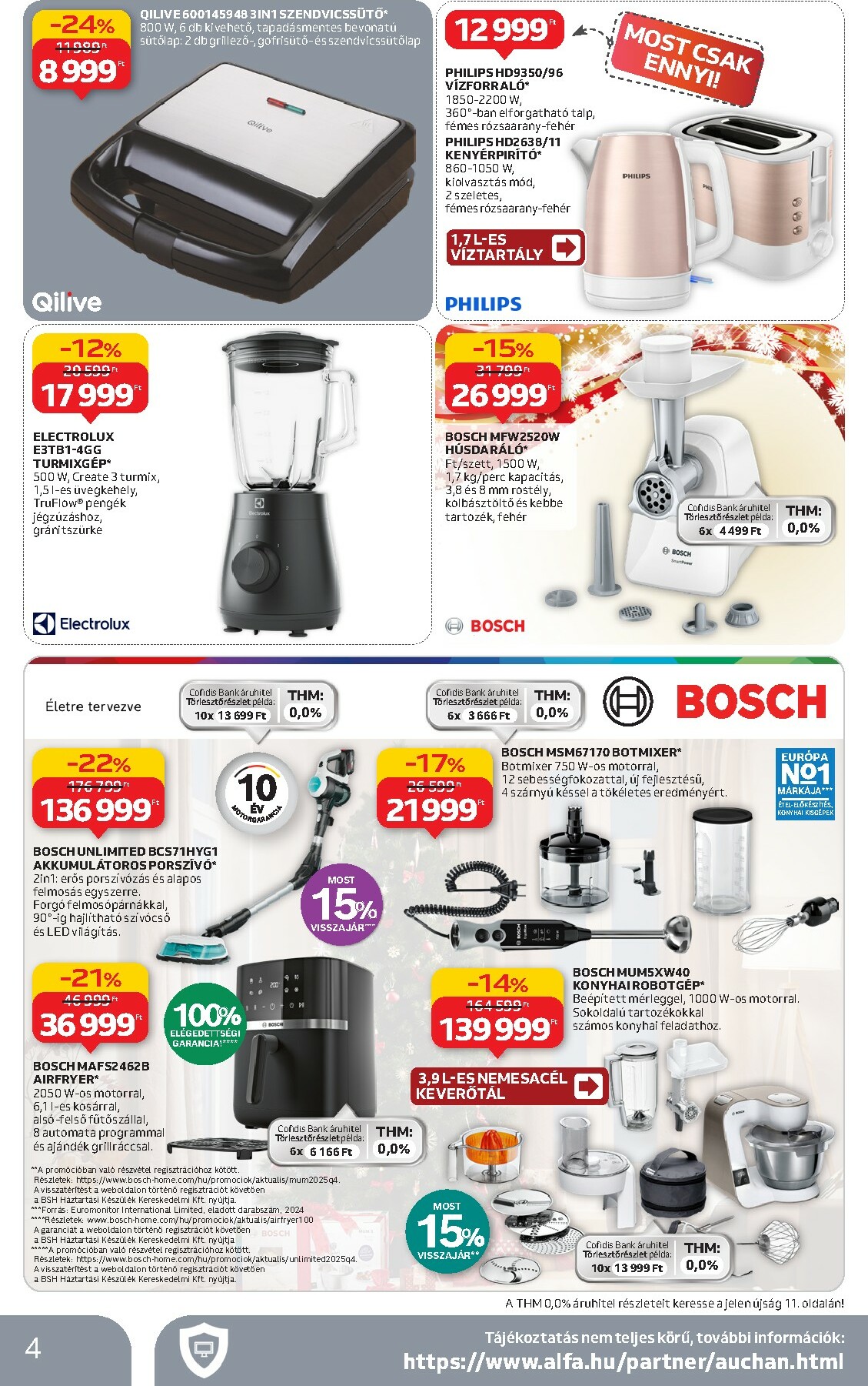 auchan - Auchan Hipermarket - Tamévkezdési ajánlataink akciós újság, érvényes 12.11. - 12.24. - page: 4