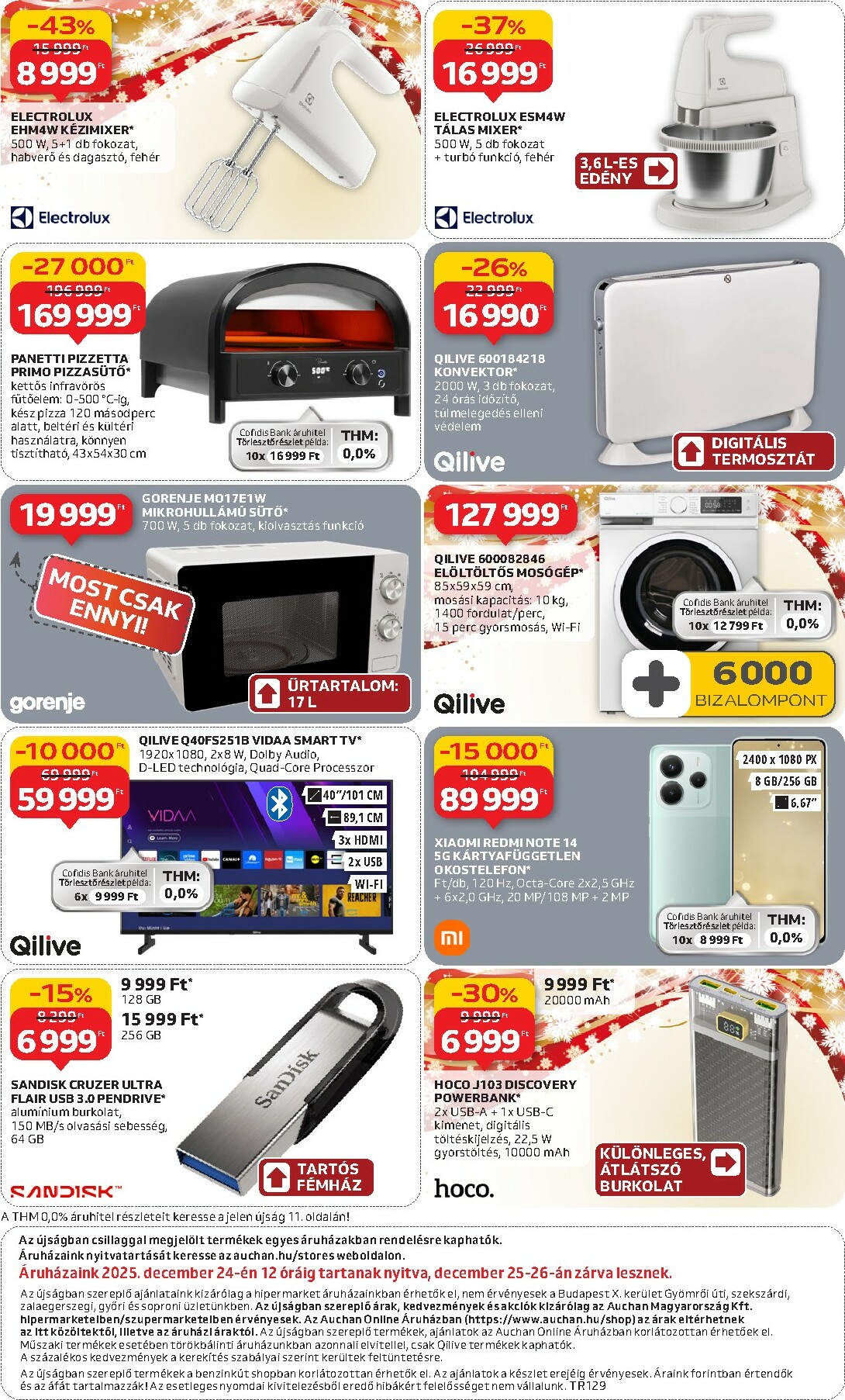 auchan - Auchan Hipermarket - Tamévkezdési ajánlataink akciós újság, érvényes 12.11. - 12.24. - page: 16