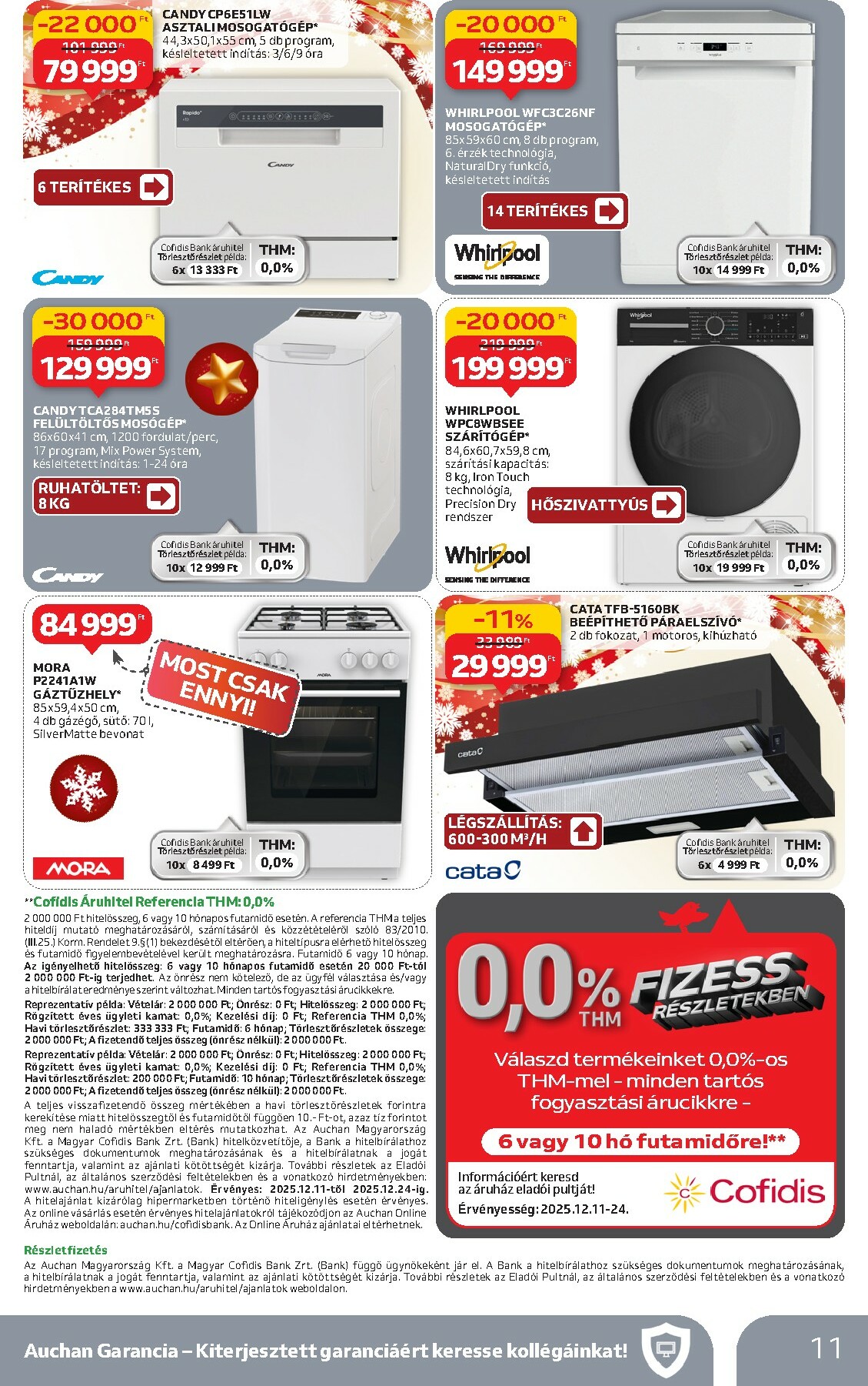 auchan - Auchan Hipermarket - Tamévkezdési ajánlataink akciós újság, érvényes 12.11. - 12.24. - page: 11