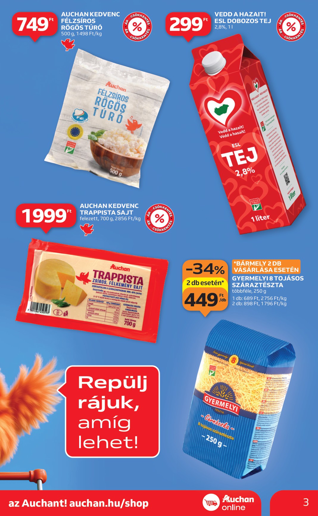 auchan - Auchan szupermarket akciós újság, érvényes 12.18. - 12.24. - page: 3