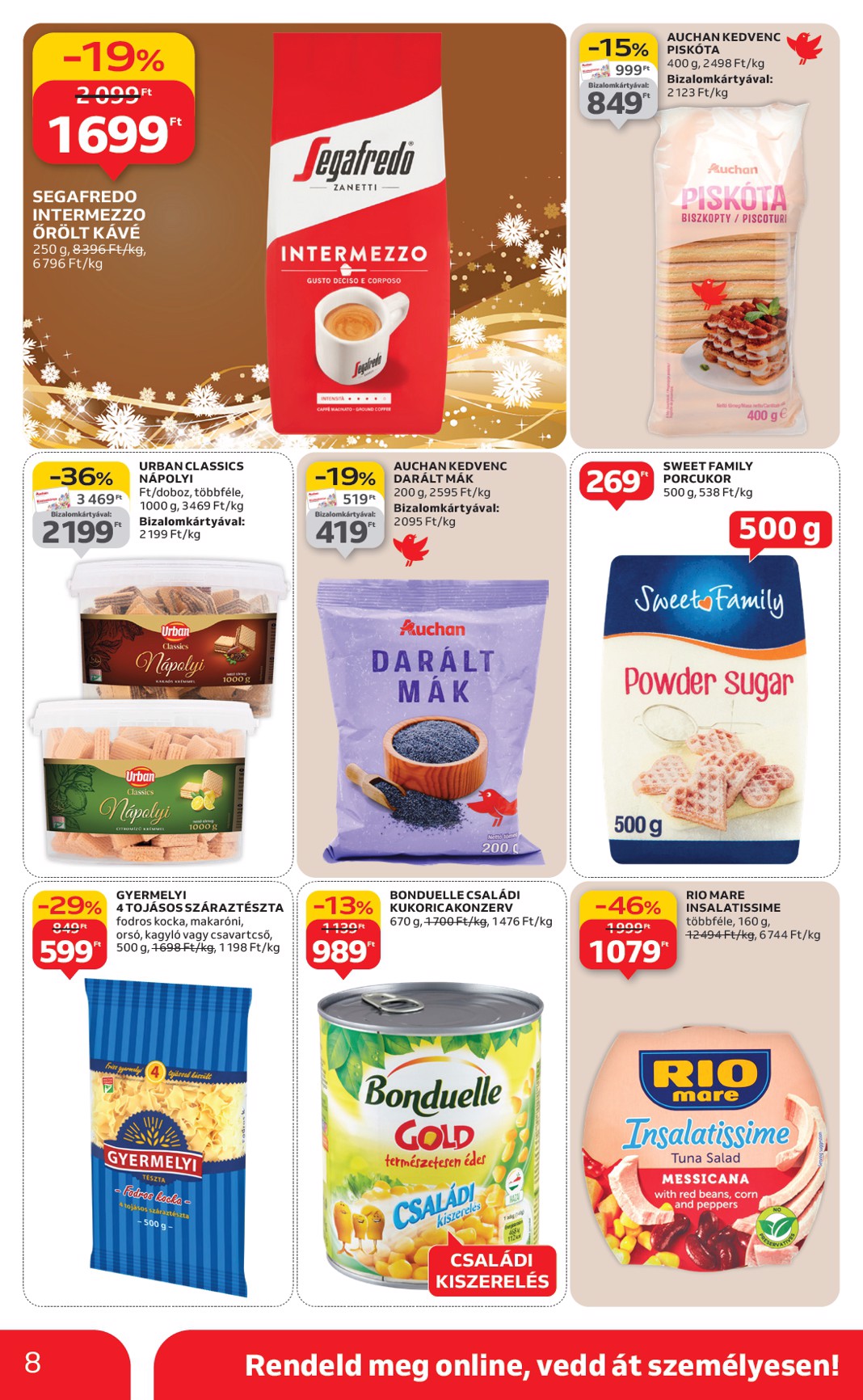 auchan - Auchan szupermarket akciós újság, érvényes 12.18. - 12.24. - page: 8