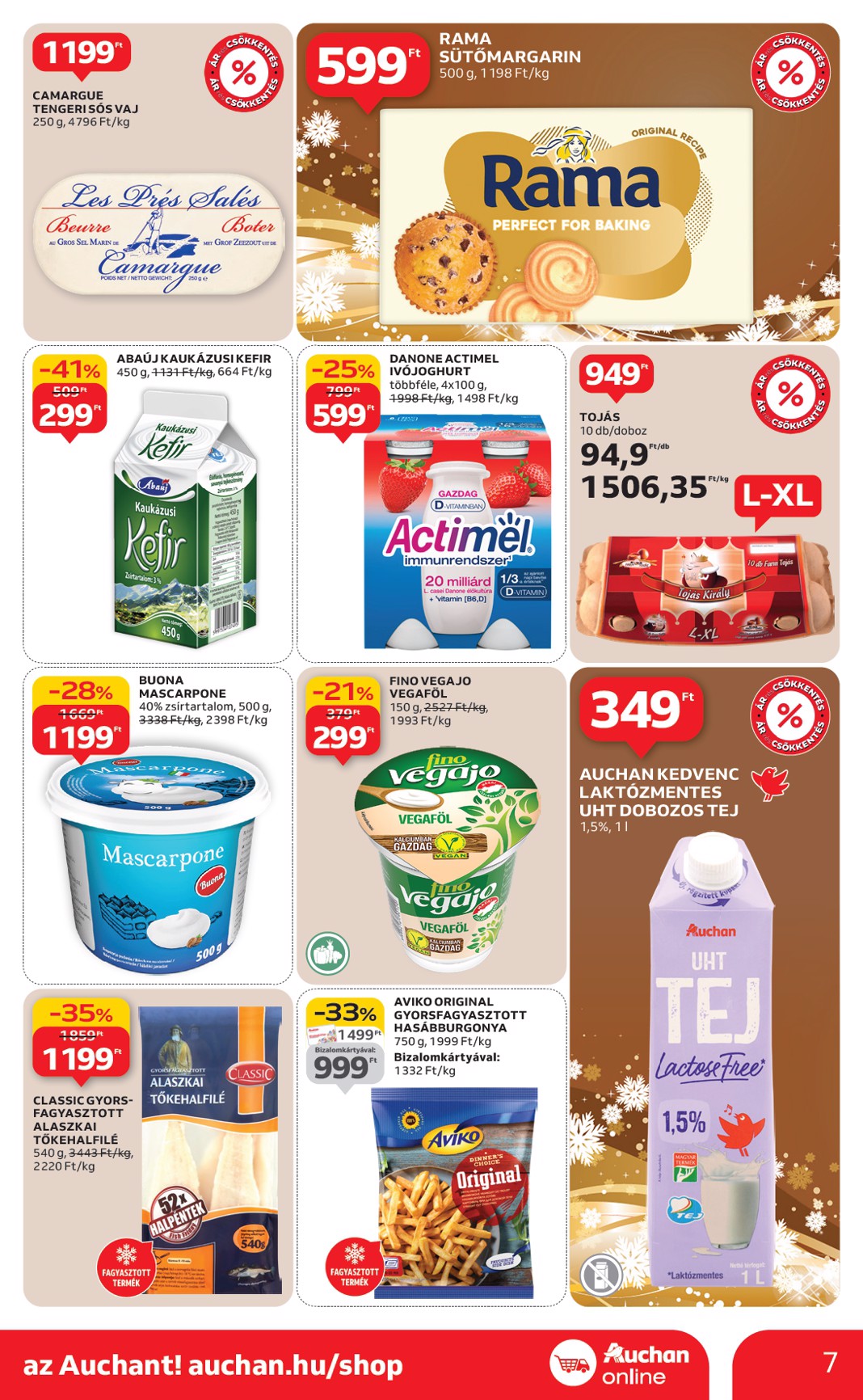 auchan - Auchan szupermarket akciós újság, érvényes 12.18. - 12.24. - page: 7