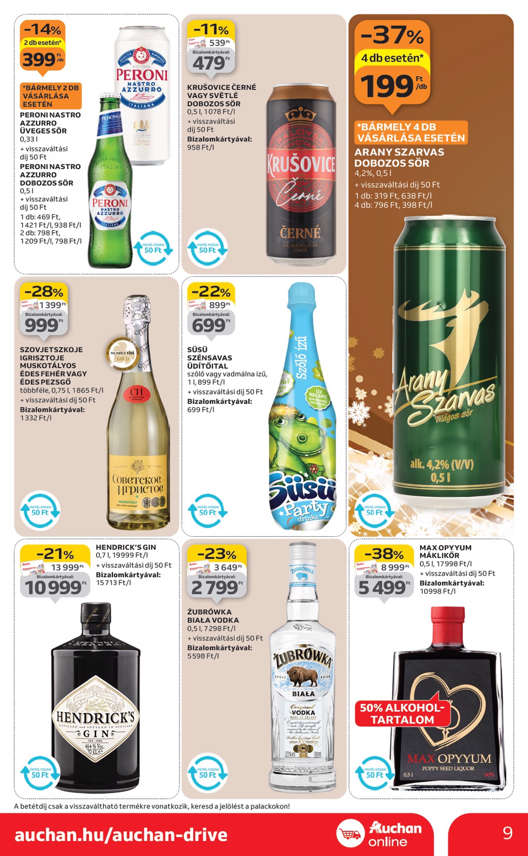auchan - Auchan szupermarket akciós újság, érvényes 12.18. - 12.24. - page: 9