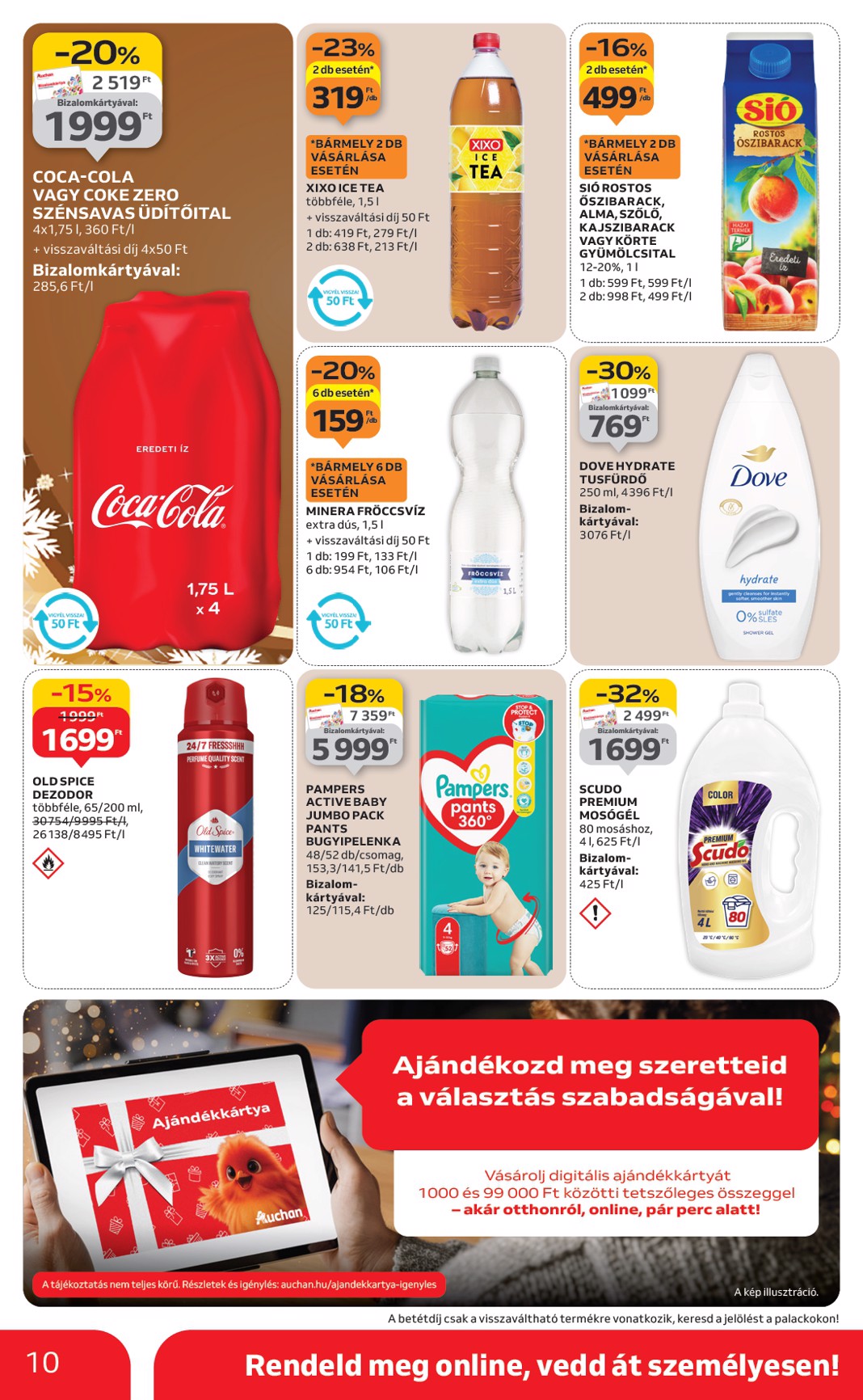 auchan - Auchan szupermarket akciós újság, érvényes 12.18. - 12.24. - page: 10