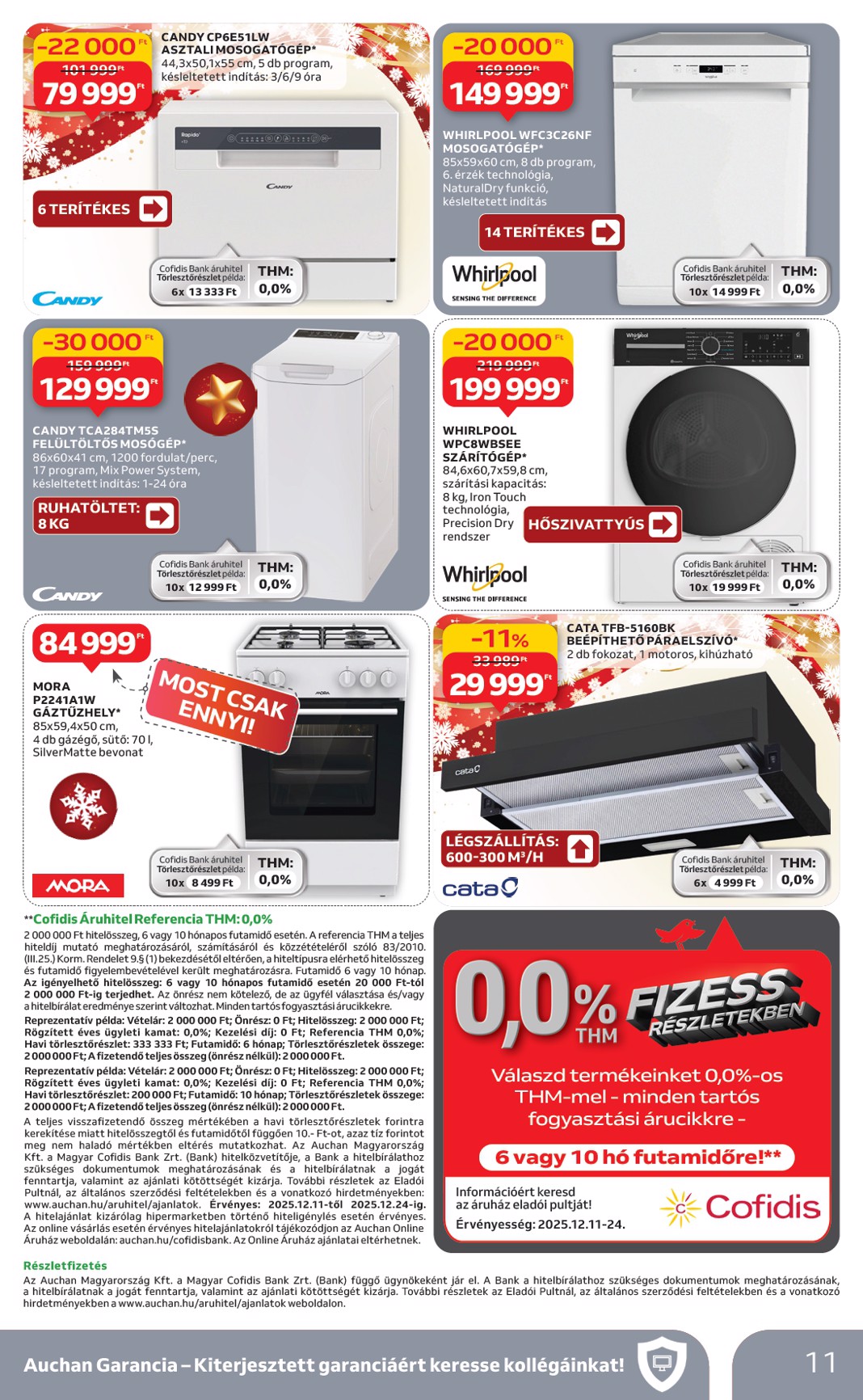 auchan - Auchan Hipermarket - Háztartási Elektronika ajánlataink akciós újság, érvényes 12.11. - 12.24. - page: 11