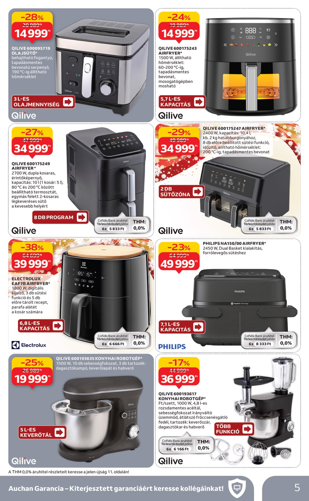 auchan - Auchan Hipermarket - Háztartási Elektronika ajánlataink akciós újság, érvényes 12.11. - 12.24. - page: 5