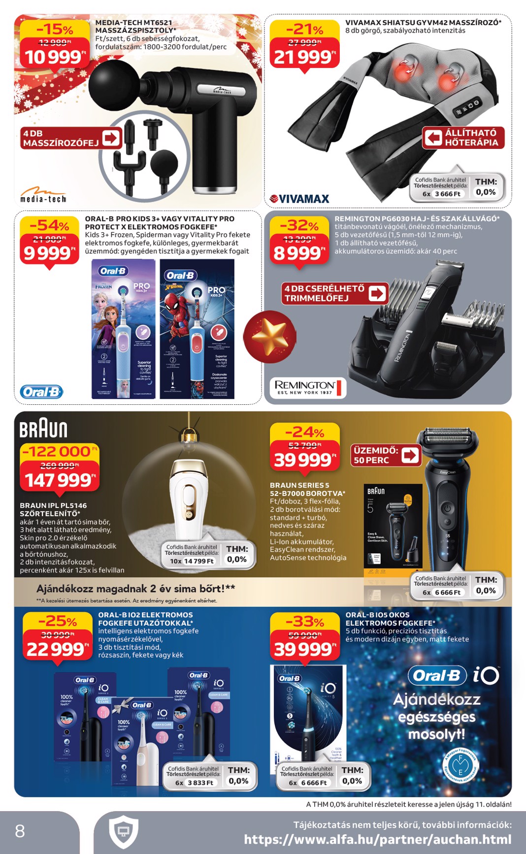 auchan - Auchan Hipermarket - Háztartási Elektronika ajánlataink akciós újság, érvényes 12.11. - 12.24. - page: 8