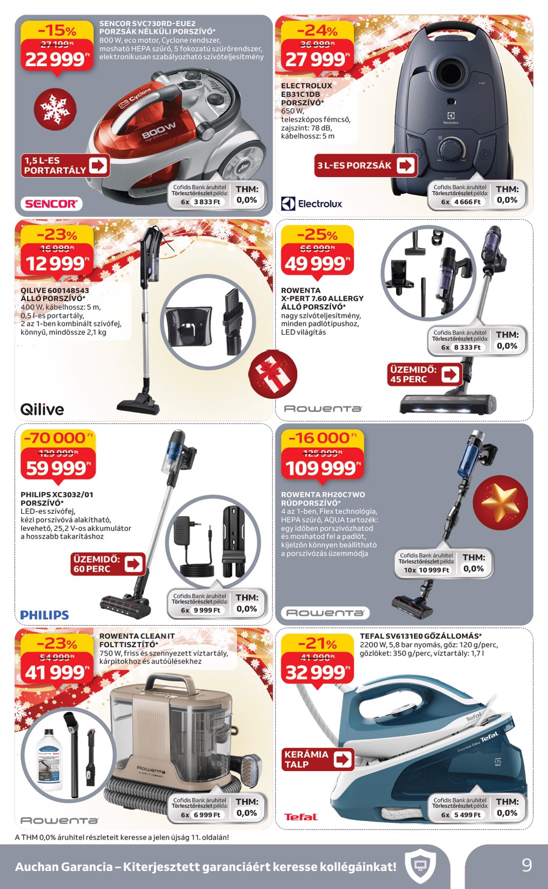 auchan - Auchan Hipermarket - Háztartási Elektronika ajánlataink akciós újság, érvényes 12.11. - 12.24. - page: 9