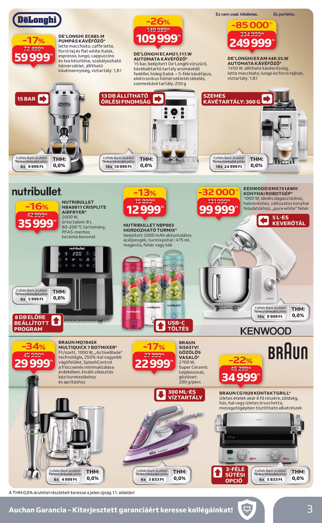 auchan - Auchan Hipermarket - Háztartási Elektronika ajánlataink akciós újság, érvényes 12.11. - 12.24. - page: 3