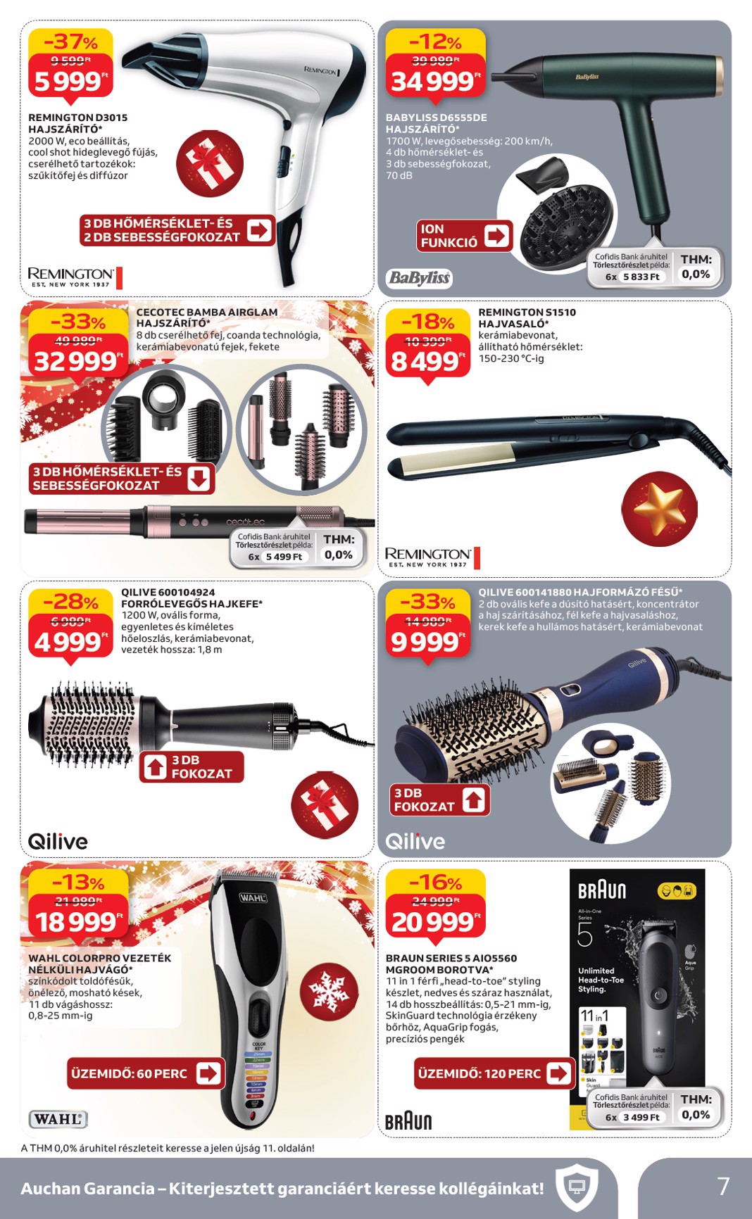 auchan - Auchan Hipermarket - Háztartási Elektronika ajánlataink akciós újság, érvényes 12.11. - 12.24. - page: 7