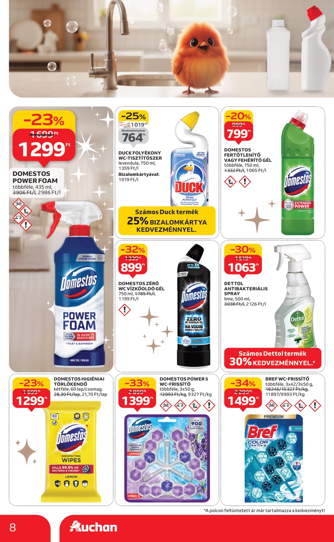 auchan - Auchan Hipermarket - Fehér hetek hipermarket ajánlataink akciós újság, érvényes 12.24. - 01.21. - page: 8