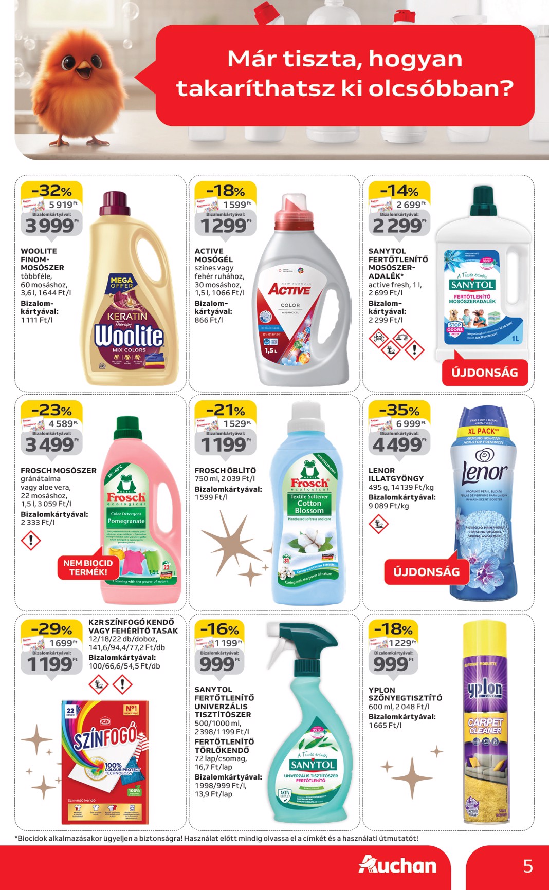 auchan - Auchan Hipermarket - Fehér hetek hipermarket ajánlataink akciós újság, érvényes 12.24. - 01.21. - page: 5