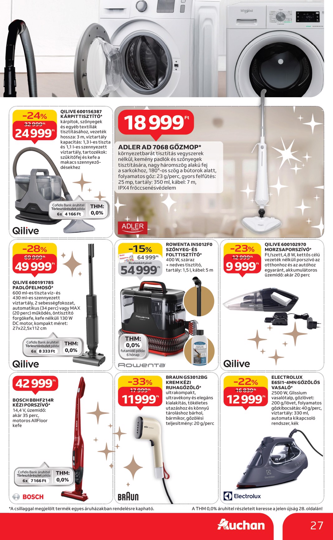 auchan - Auchan Hipermarket - Fehér hetek hipermarket ajánlataink akciós újság, érvényes 12.24. - 01.21. - page: 27