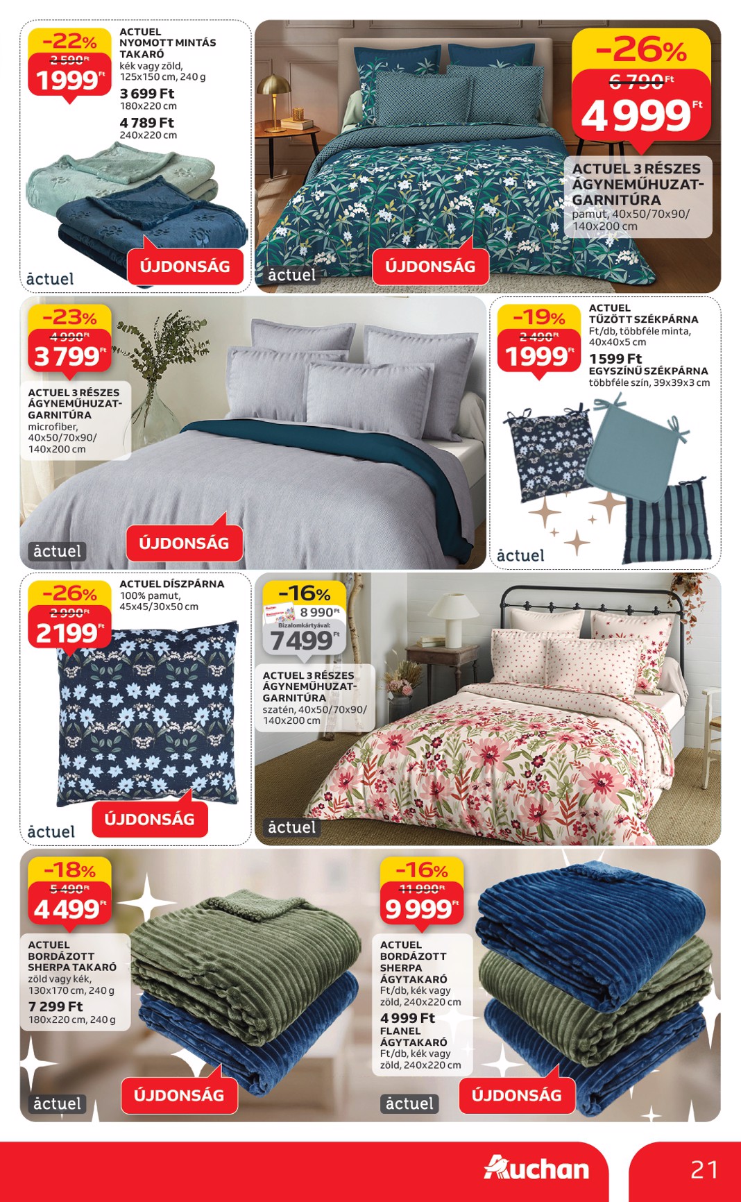 auchan - Auchan Hipermarket - Fehér hetek hipermarket ajánlataink akciós újság, érvényes 12.24. - 01.21. - page: 21