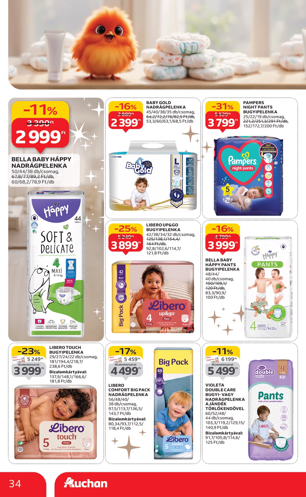 auchan - Auchan Hipermarket - Fehér hetek hipermarket ajánlataink akciós újság, érvényes 12.24. - 01.21. - page: 34