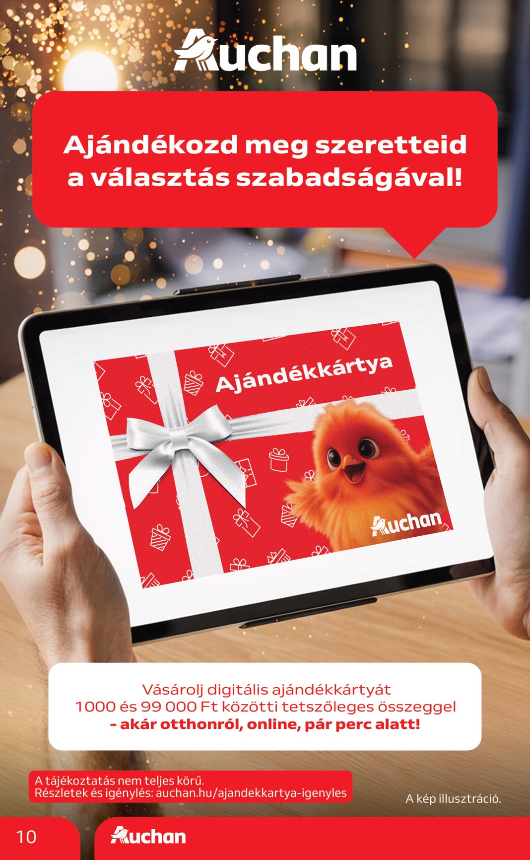 auchan - Auchan Hipermarket - Fehér hetek hipermarket ajánlataink akciós újság, érvényes 12.24. - 01.21. - page: 10