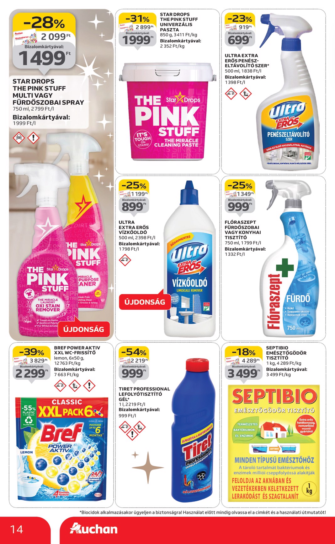 auchan - Auchan Hipermarket - Fehér hetek hipermarket ajánlataink akciós újság, érvényes 12.24. - 01.21. - page: 14