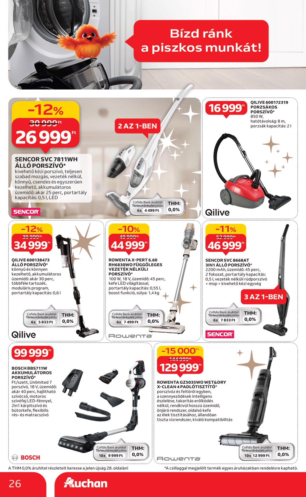 auchan - Auchan Hipermarket - Fehér hetek hipermarket ajánlataink akciós újság, érvényes 12.24. - 01.21. - page: 26