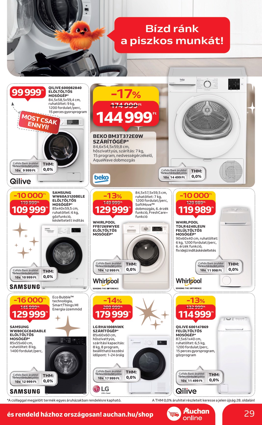 auchan - Auchan Hipermarket - Fehér hetek hipermarket ajánlataink akciós újság, érvényes 12.24. - 01.21. - page: 29