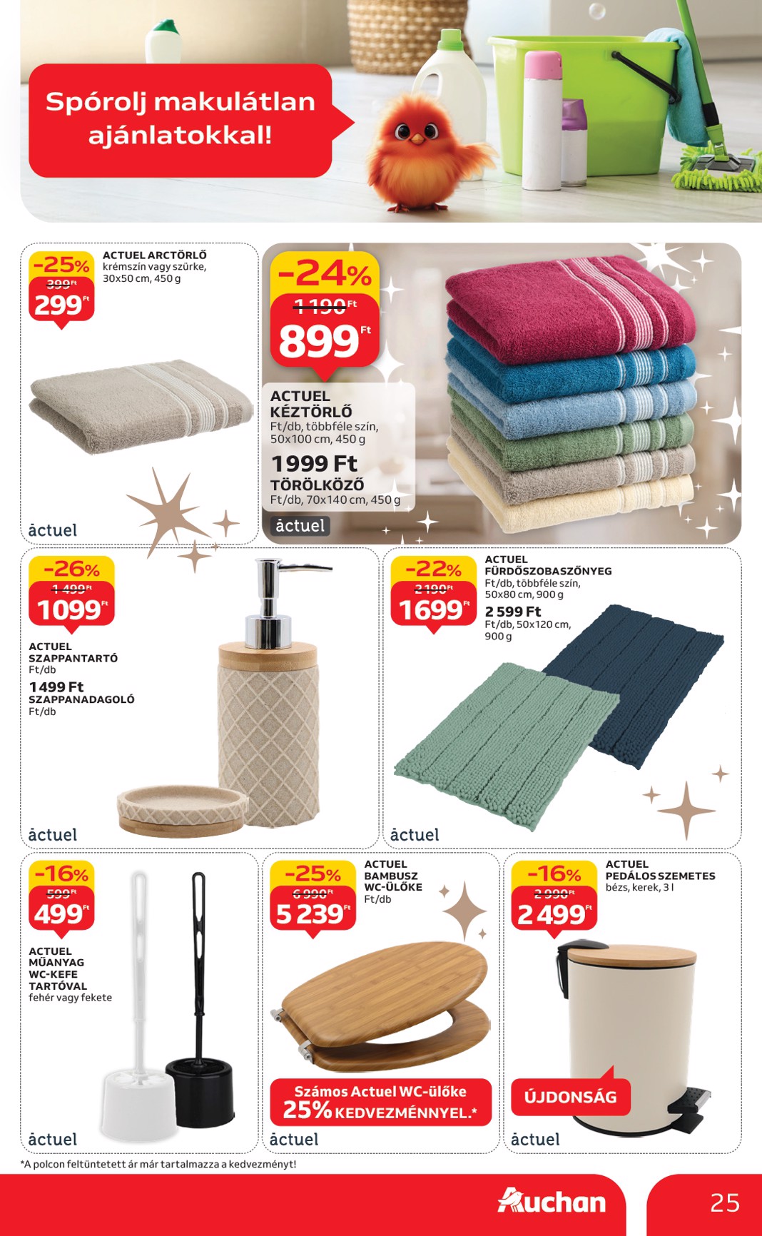 auchan - Auchan Hipermarket - Fehér hetek hipermarket ajánlataink akciós újság, érvényes 12.24. - 01.21. - page: 25