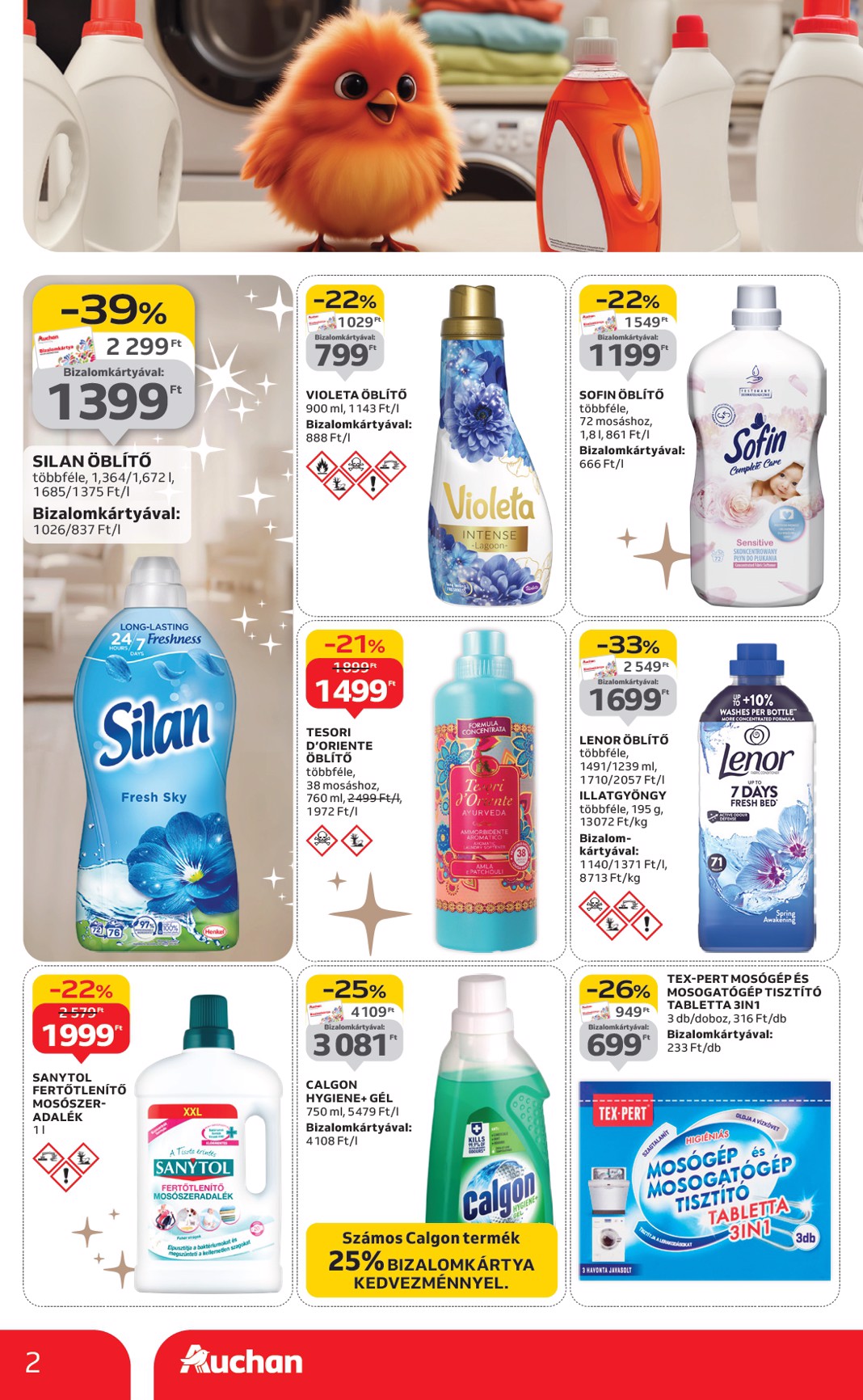 auchan - Auchan Hipermarket - Fehér hetek hipermarket ajánlataink akciós újság, érvényes 12.24. - 01.21. - page: 2