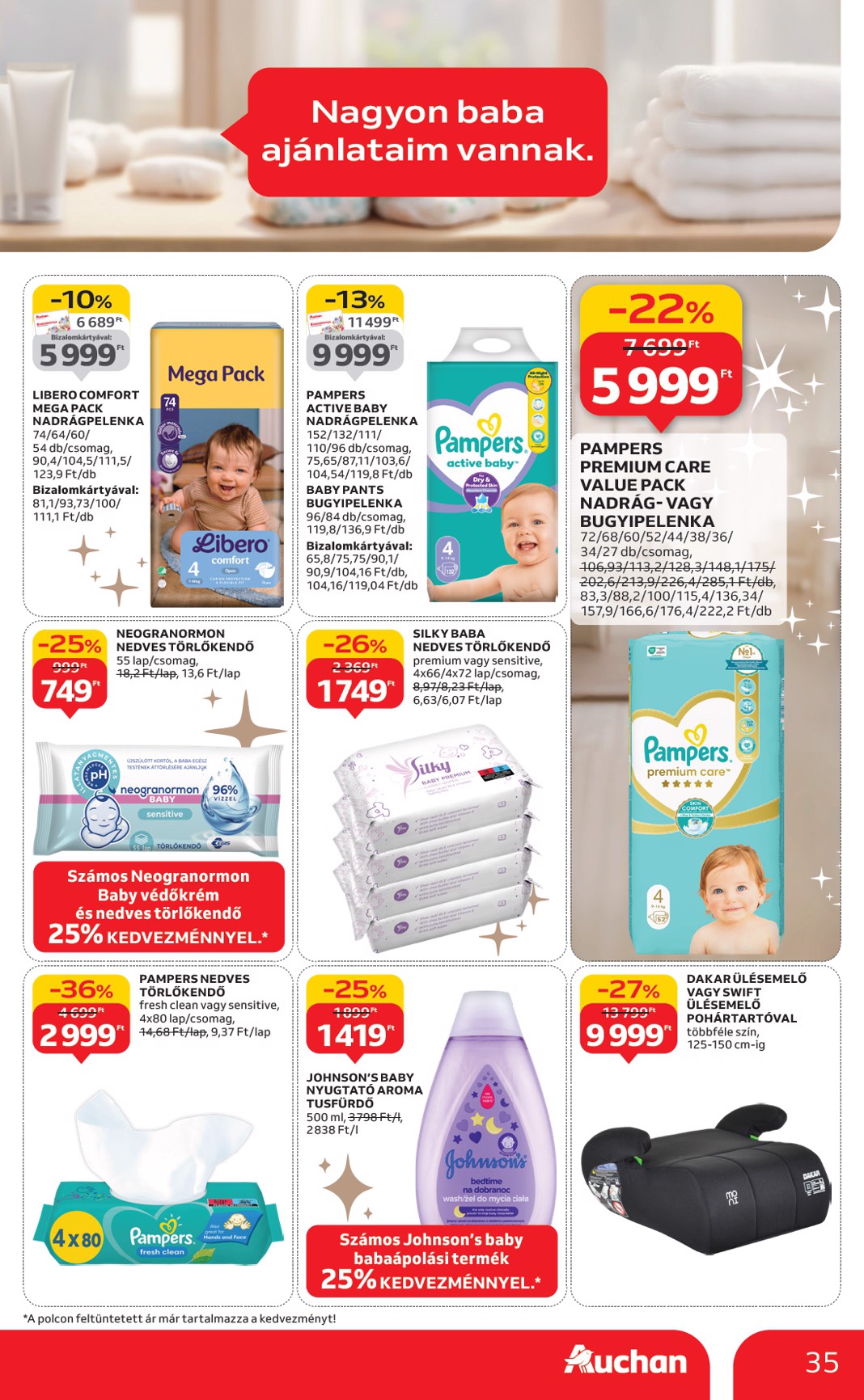 auchan - Auchan Hipermarket - Fehér hetek hipermarket ajánlataink akciós újság, érvényes 12.24. - 01.21. - page: 35