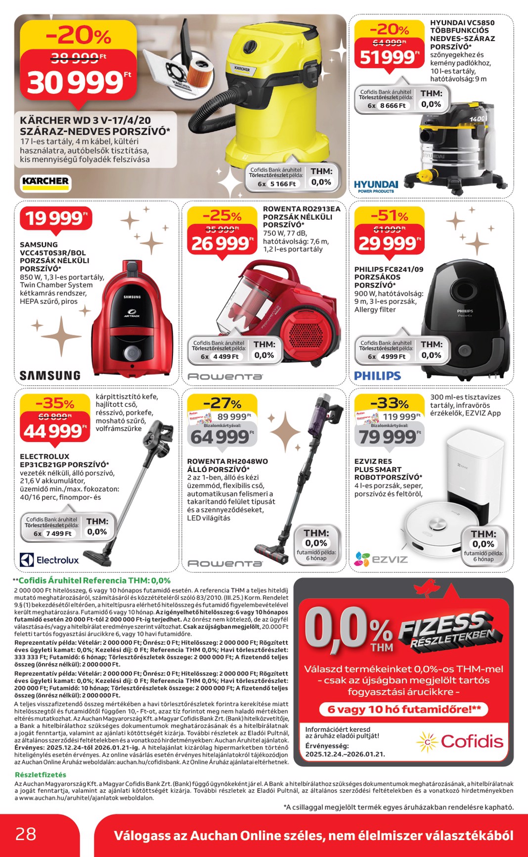 auchan - Auchan Hipermarket - Fehér hetek hipermarket ajánlataink akciós újság, érvényes 12.24. - 01.21. - page: 28
