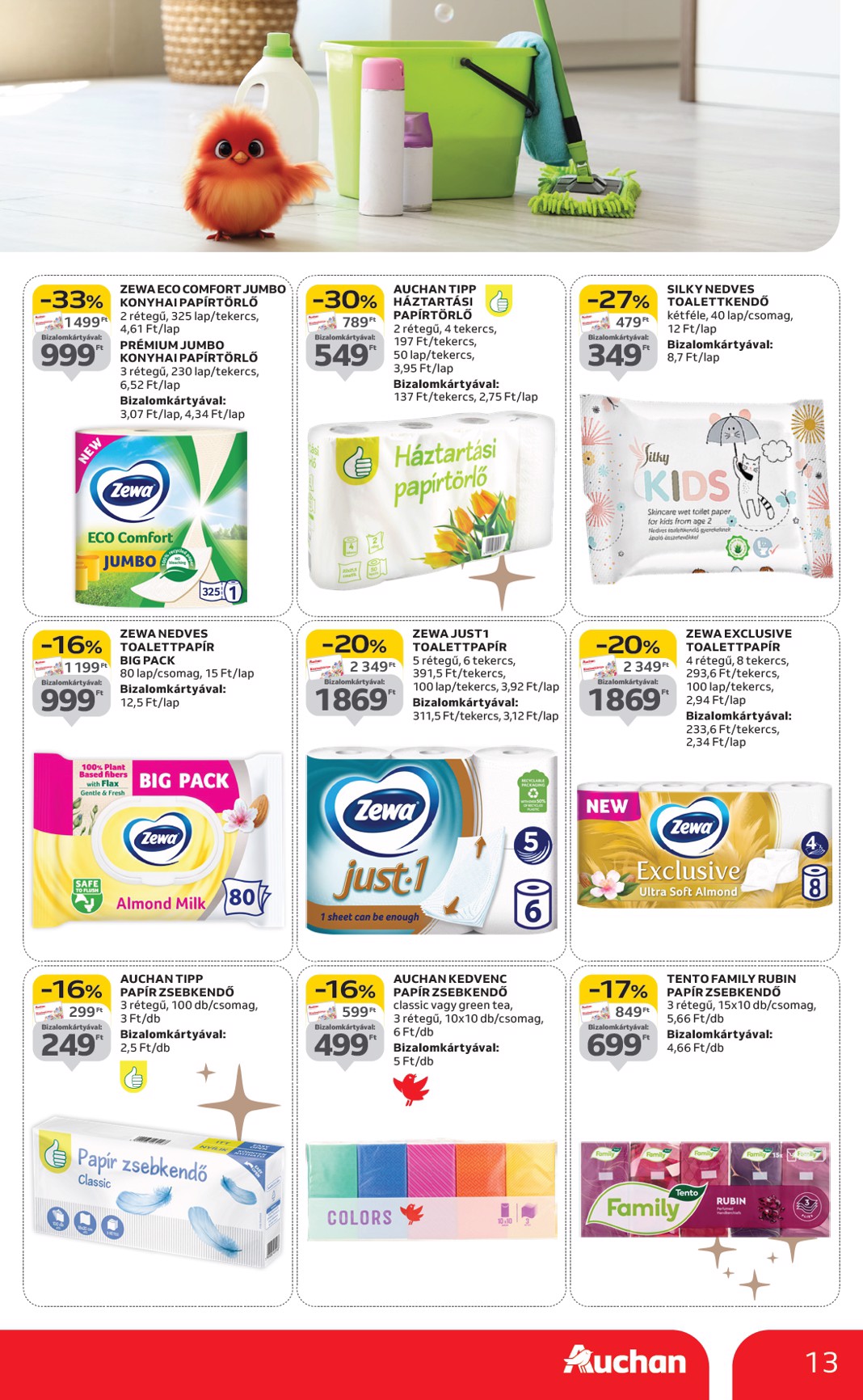 auchan - Auchan Hipermarket - Fehér hetek hipermarket ajánlataink akciós újság, érvényes 12.24. - 01.21. - page: 13