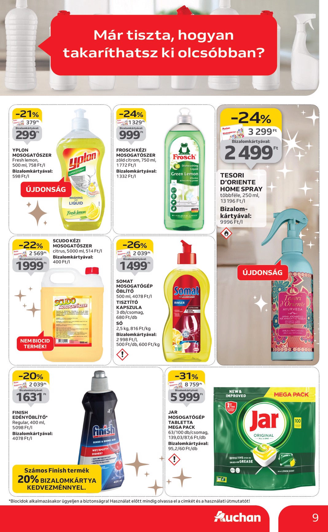auchan - Auchan Hipermarket - Fehér hetek hipermarket ajánlataink akciós újság, érvényes 12.24. - 01.21. - page: 9