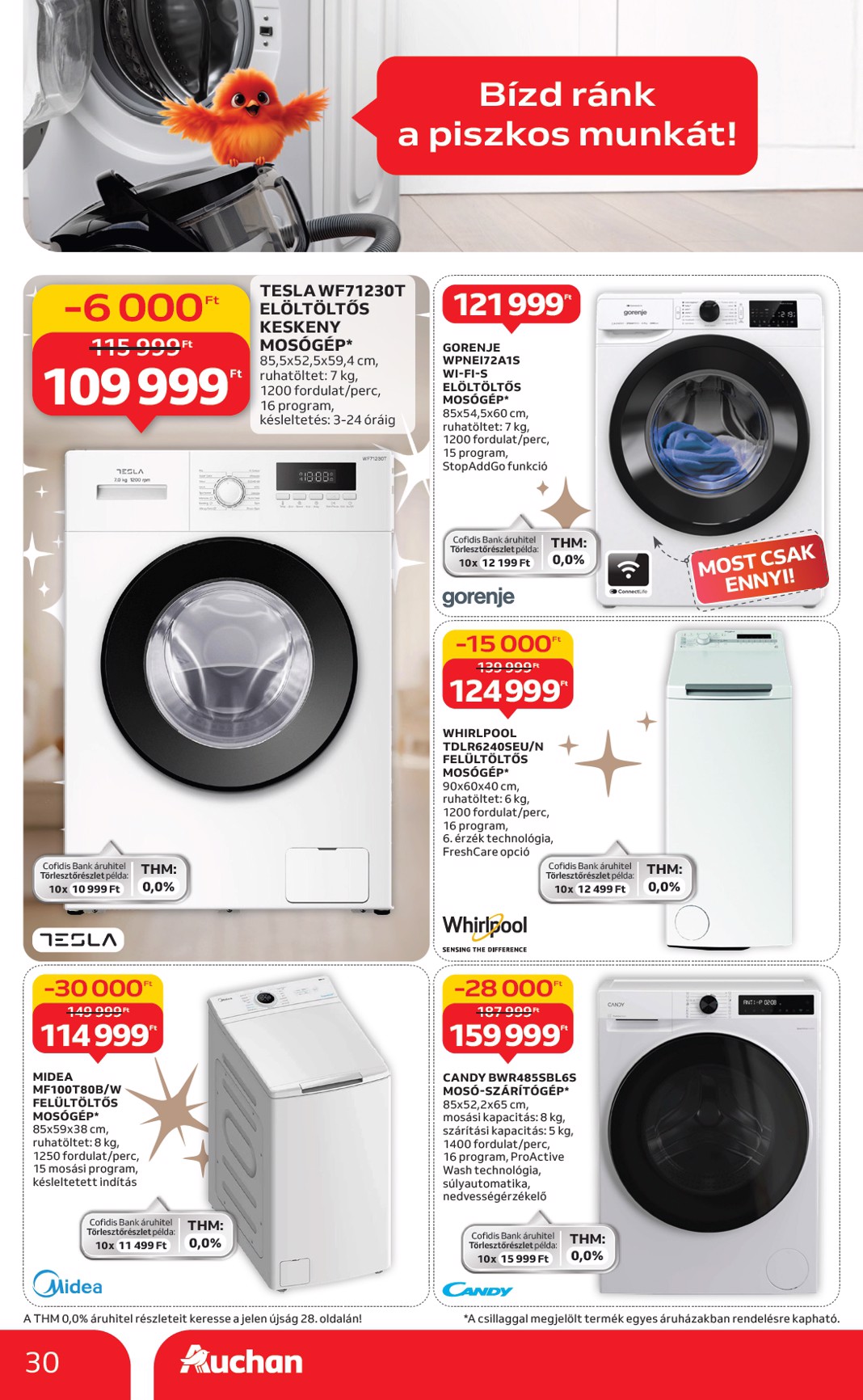 auchan - Auchan Hipermarket - Fehér hetek hipermarket ajánlataink akciós újság, érvényes 12.24. - 01.21. - page: 30