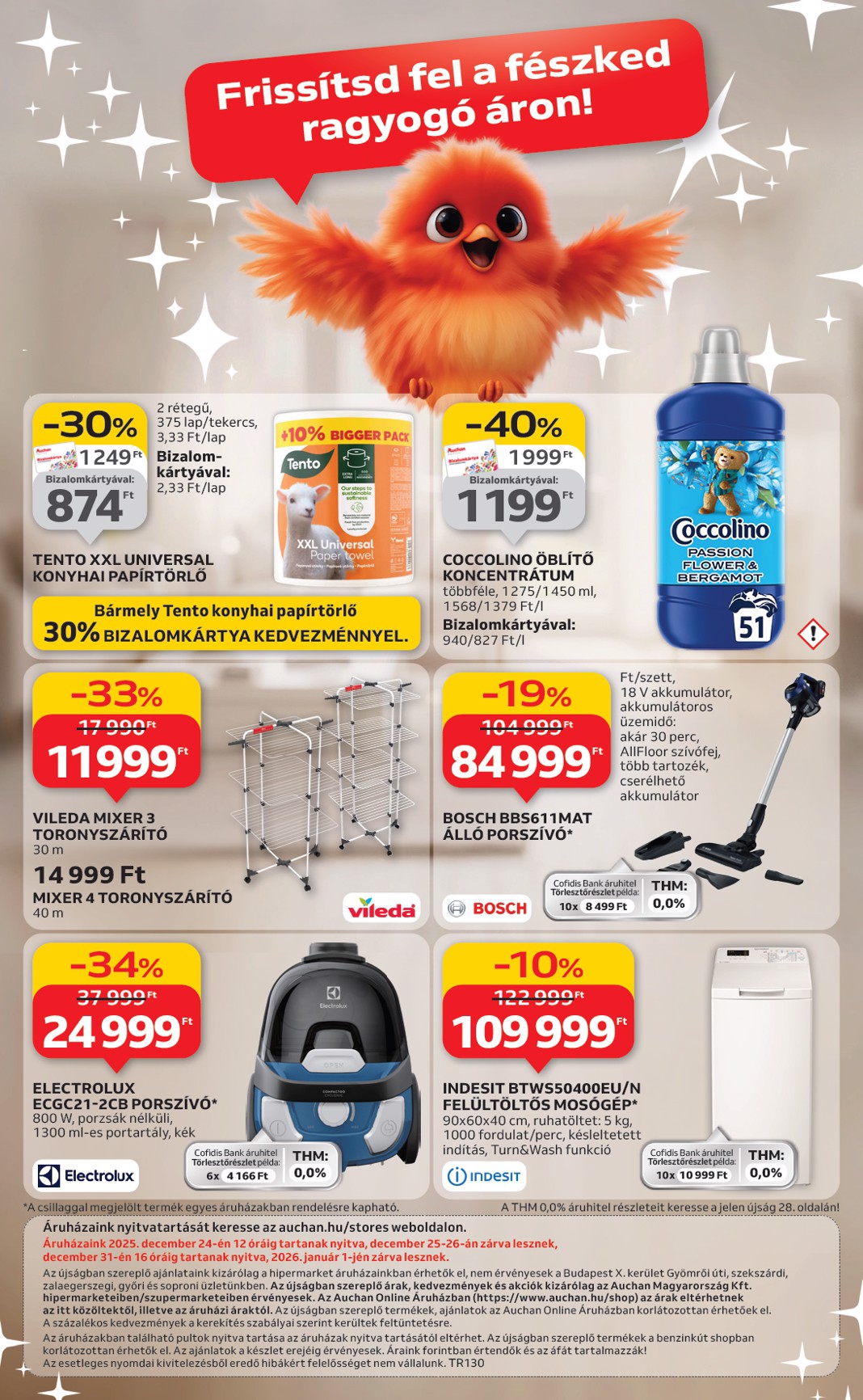 auchan - Auchan Hipermarket - Fehér hetek hipermarket ajánlataink akciós újság, érvényes 12.24. - 01.21. - page: 36