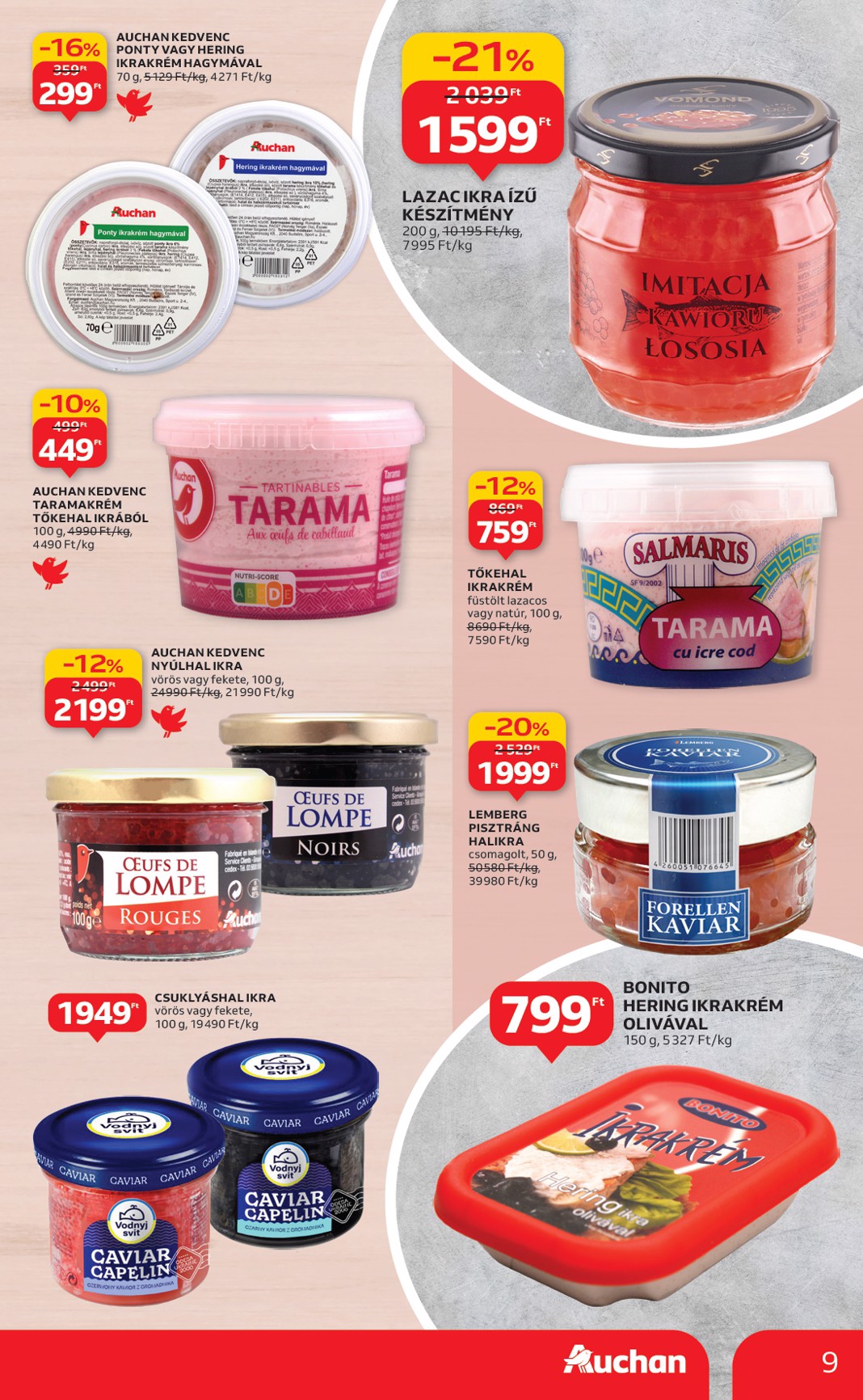 auchan - Auchan Hipermarket akciós újság, érvényes 12.27. - 12.31. - page: 9