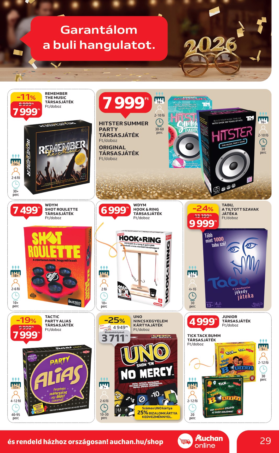 auchan - Auchan Hipermarket akciós újság, érvényes 12.27. - 12.31. - page: 29