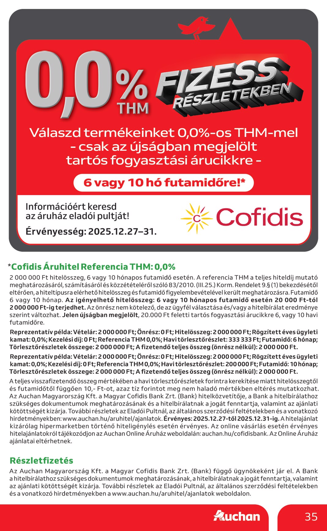 auchan - Auchan Hipermarket akciós újság, érvényes 12.27. - 12.31. - page: 35