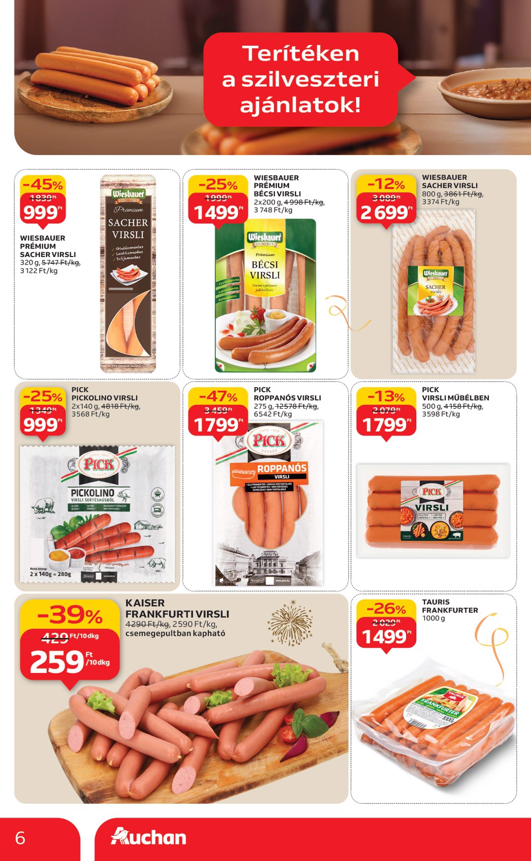 auchan - Auchan Hipermarket akciós újság, érvényes 12.27. - 12.31. - page: 6