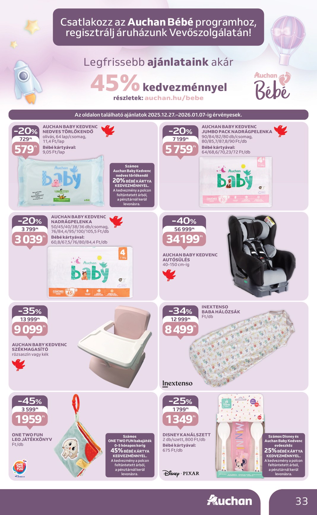 auchan - Auchan Hipermarket akciós újság, érvényes 12.27. - 12.31. - page: 33
