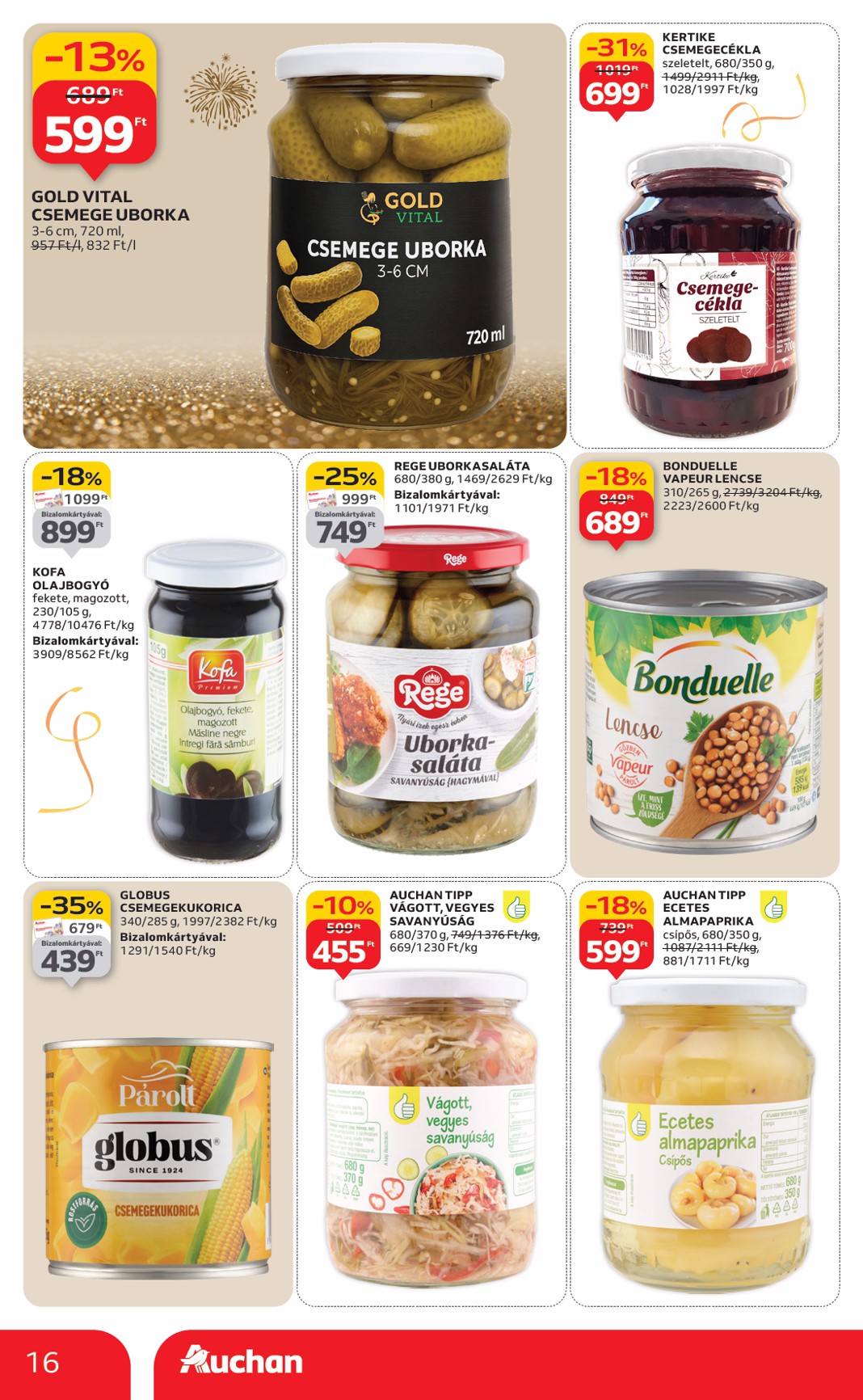 auchan - Auchan Hipermarket akciós újság, érvényes 12.27. - 12.31. - page: 16