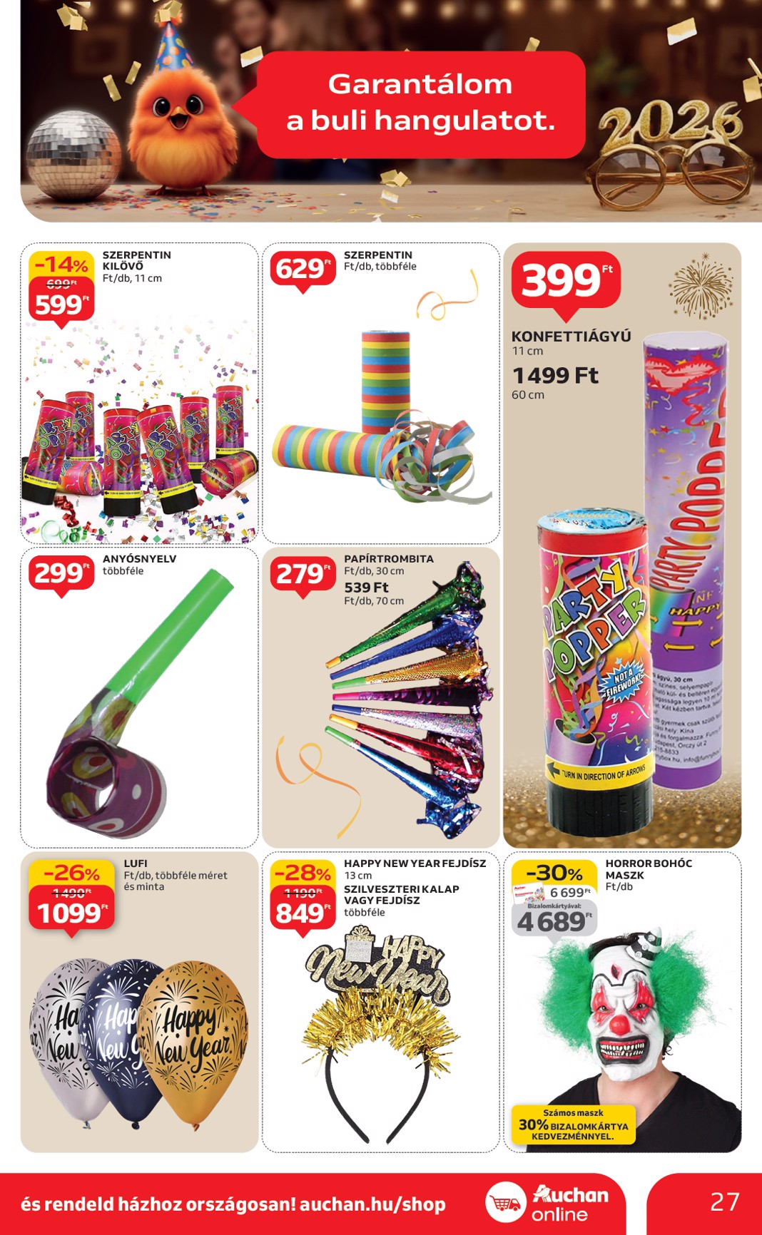 auchan - Auchan Hipermarket akciós újság, érvényes 12.27. - 12.31. - page: 27