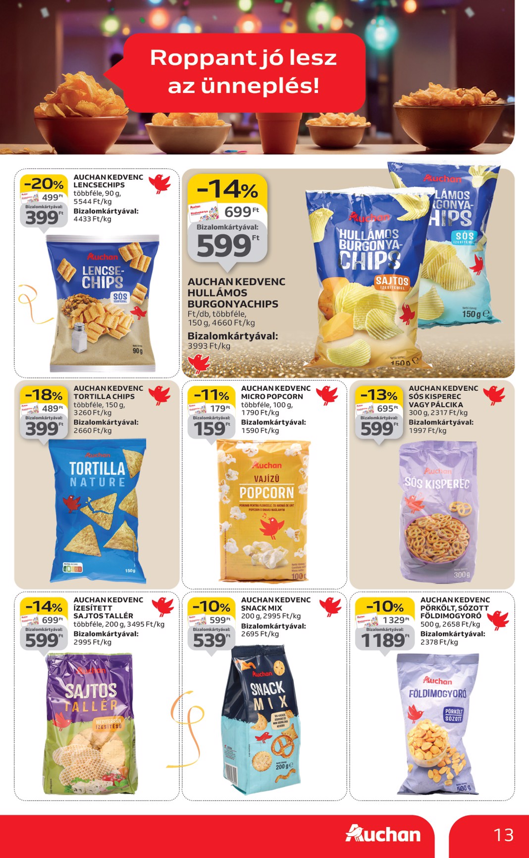 auchan - Auchan Hipermarket akciós újság, érvényes 12.27. - 12.31. - page: 13