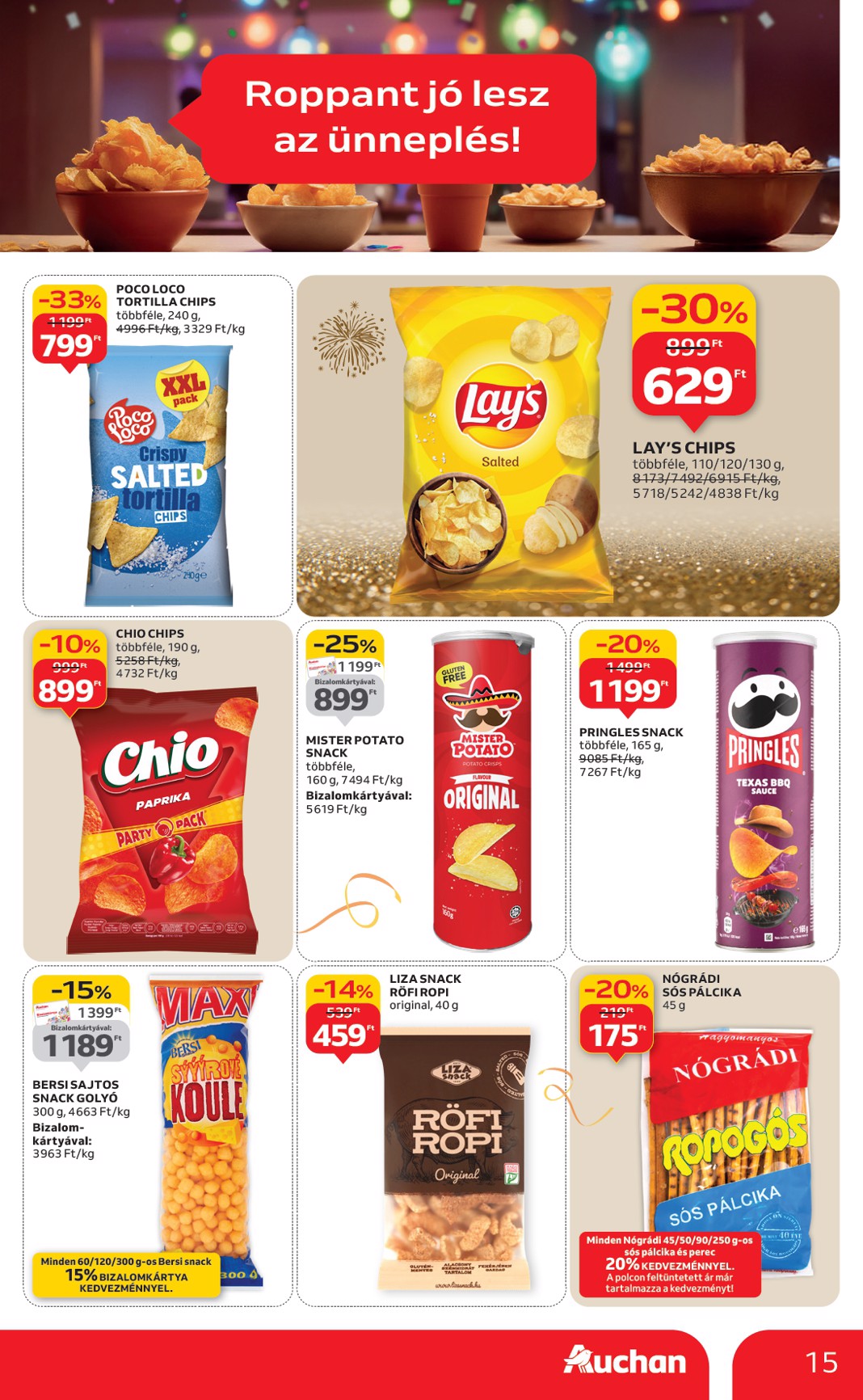 auchan - Auchan Hipermarket akciós újság, érvényes 12.27. - 12.31. - page: 15