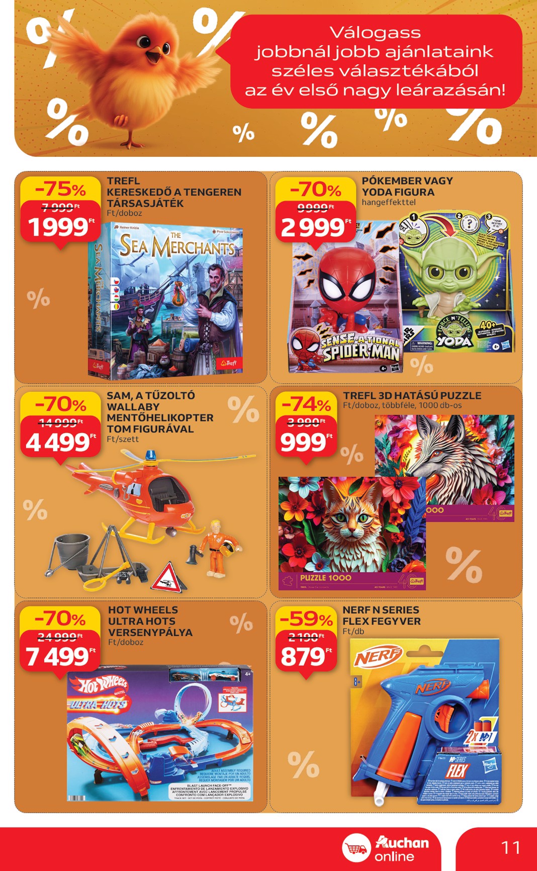 auchan - Auchan szupermarket akciós újság, érvényes 01.02. - 01.07. - page: 11