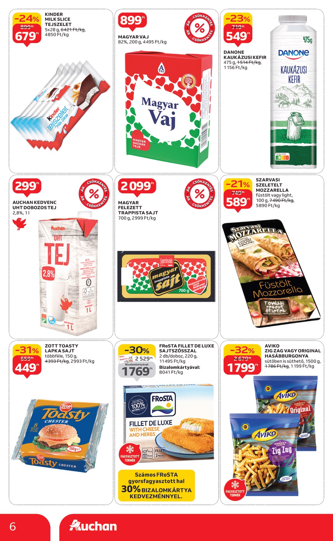 auchan - Auchan szupermarket akciós újság, érvényes 01.02. - 01.07. - page: 6