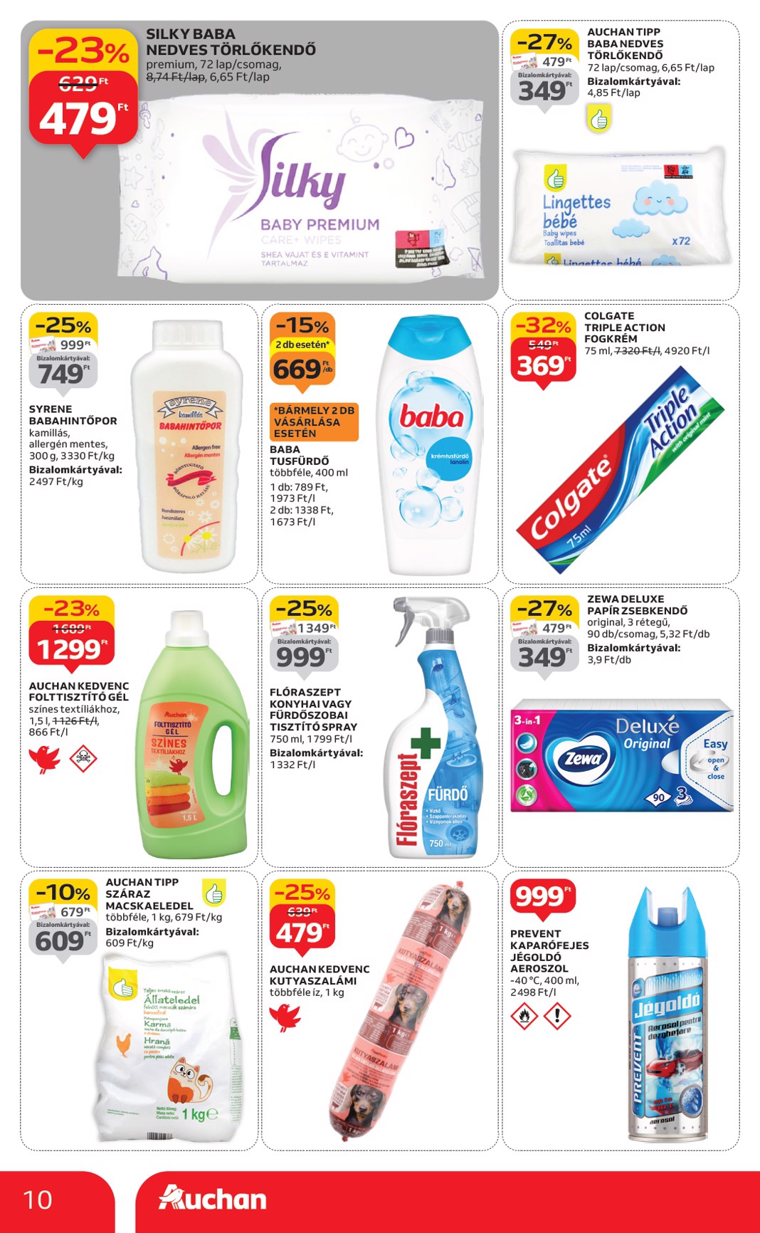 auchan - Auchan szupermarket akciós újság, érvényes 01.02. - 01.07. - page: 10