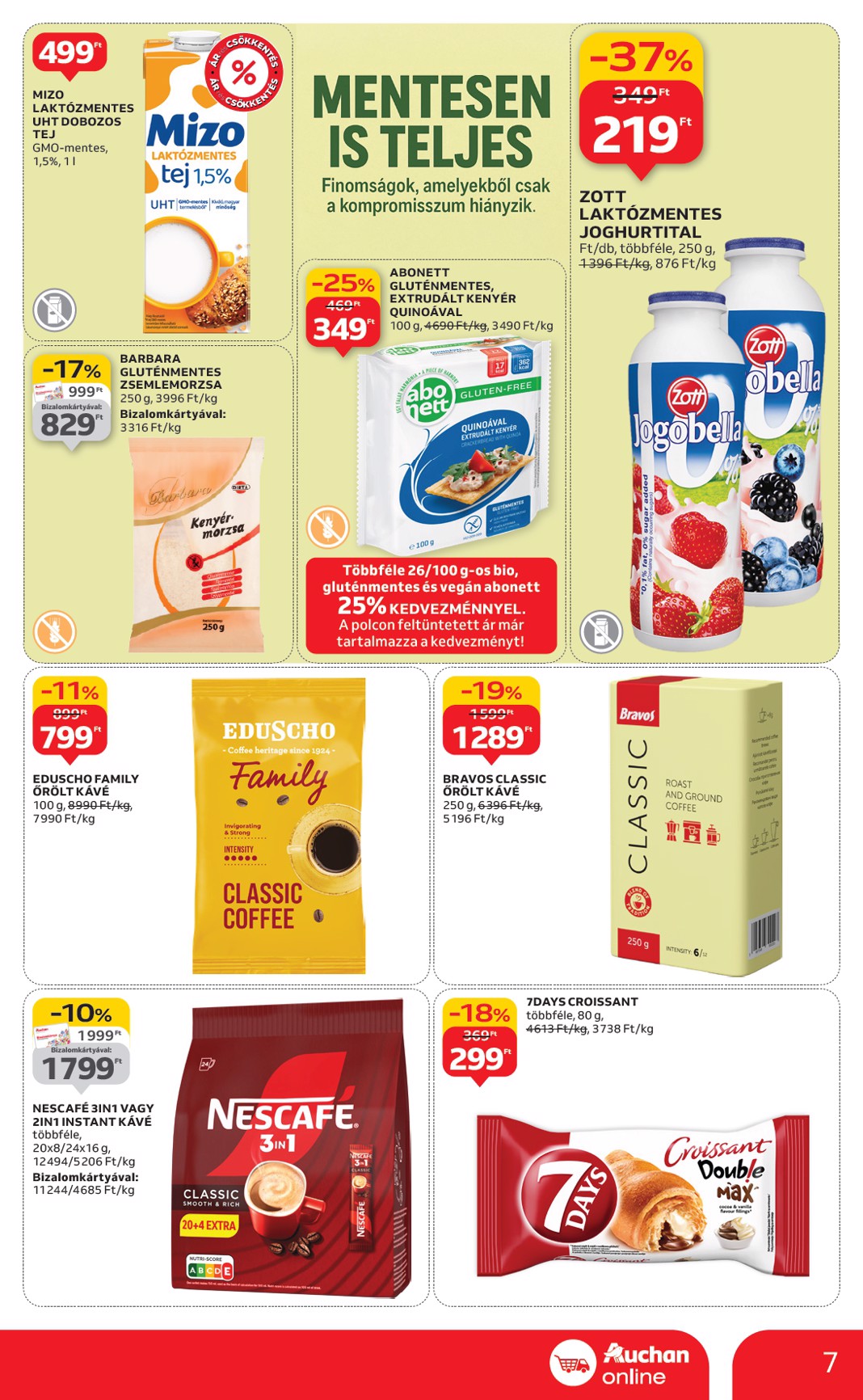 auchan - Auchan szupermarket akciós újság, érvényes 01.02. - 01.07. - page: 7